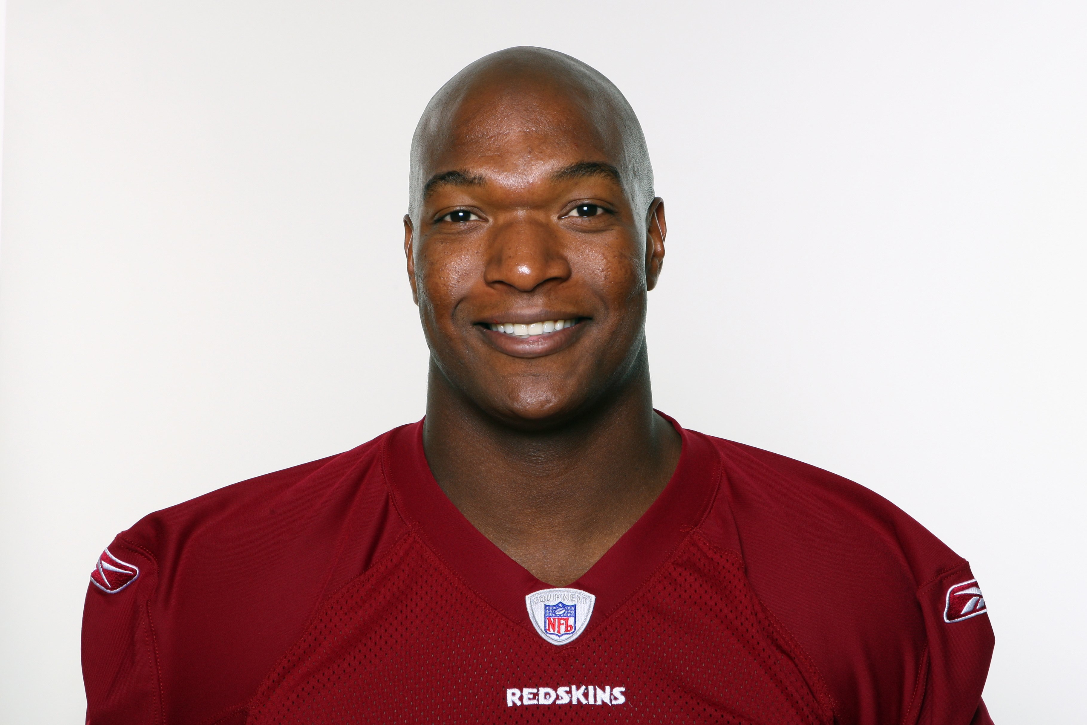 LANDOVER, MD - 2009:  Chris Samuels of the Washington Redskins poses for his 2009 NFL headshot at photo day in Landover, Maryland.  (Photo by NFL Photos)