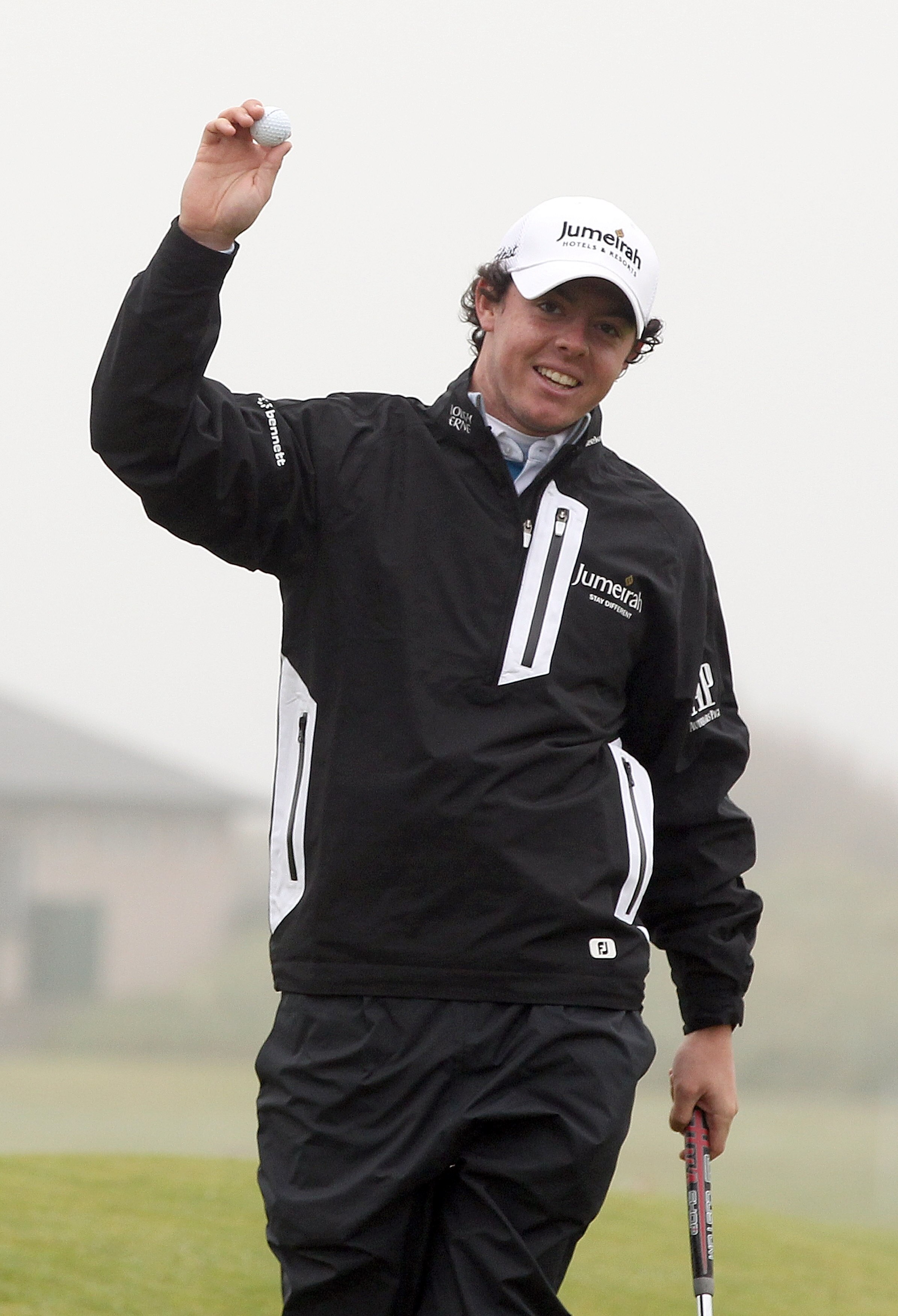 ST ANDREWS, SCOTLAND - OCTOBER 08:  Rory McIlroy of Northern Ireland reacts after putting out on the 17th green during the second round of The Alfred Dunhill Links Championship at The Old Course on October 8, 2010 in St Andrews, Scotland.  (Photo by Ross