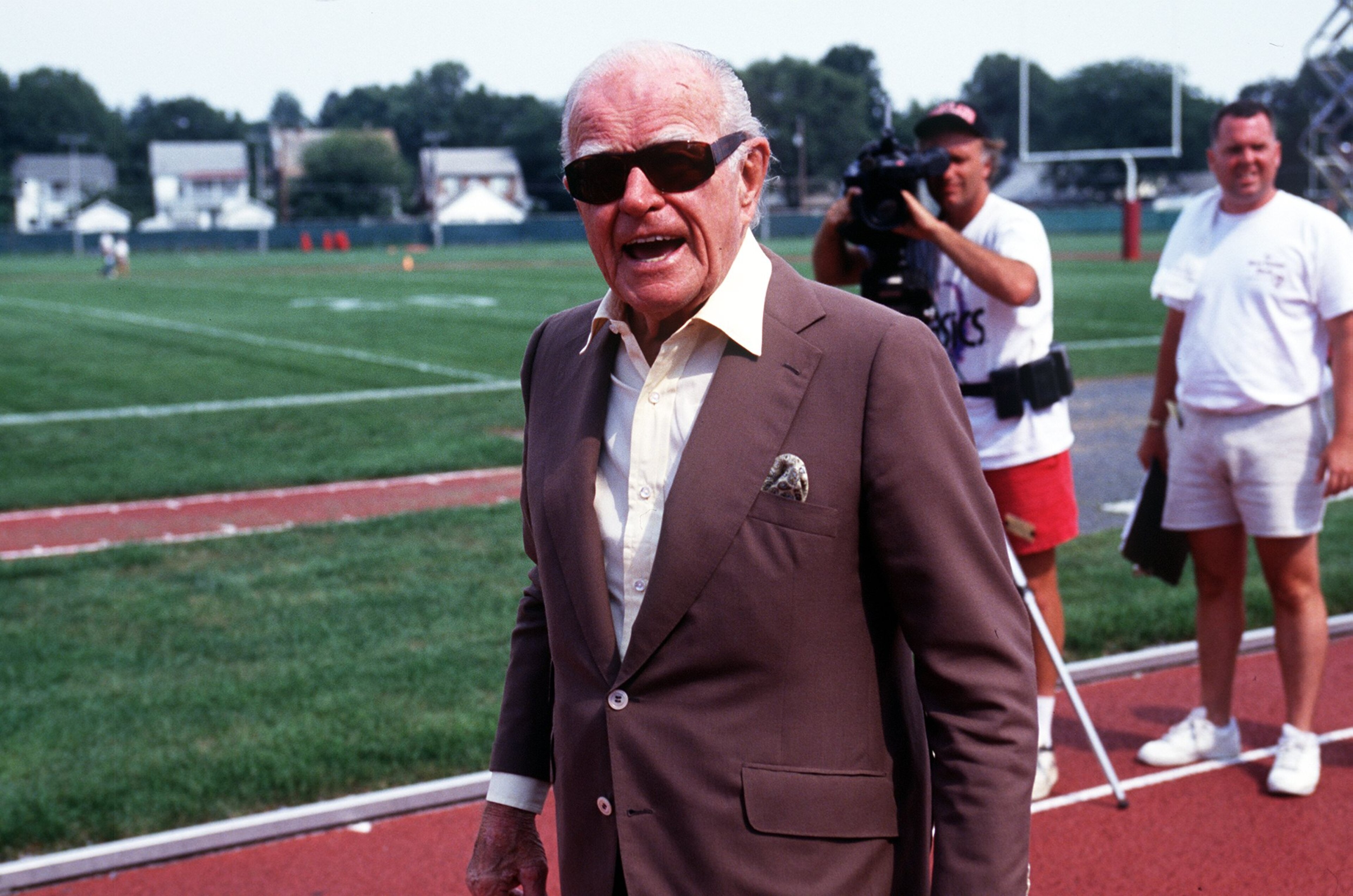 25 JUL 1994:  OWNER JACK KENT COOKE OF THE WASHINGTON REDSKINS AT THE REDSKINS TRAINING CAMP AT DICKINSON COLLEGE IN CARLISLE, PENNSYLVANIA.  Mandatory Credit: Doug Pensinger/ALLSPORT