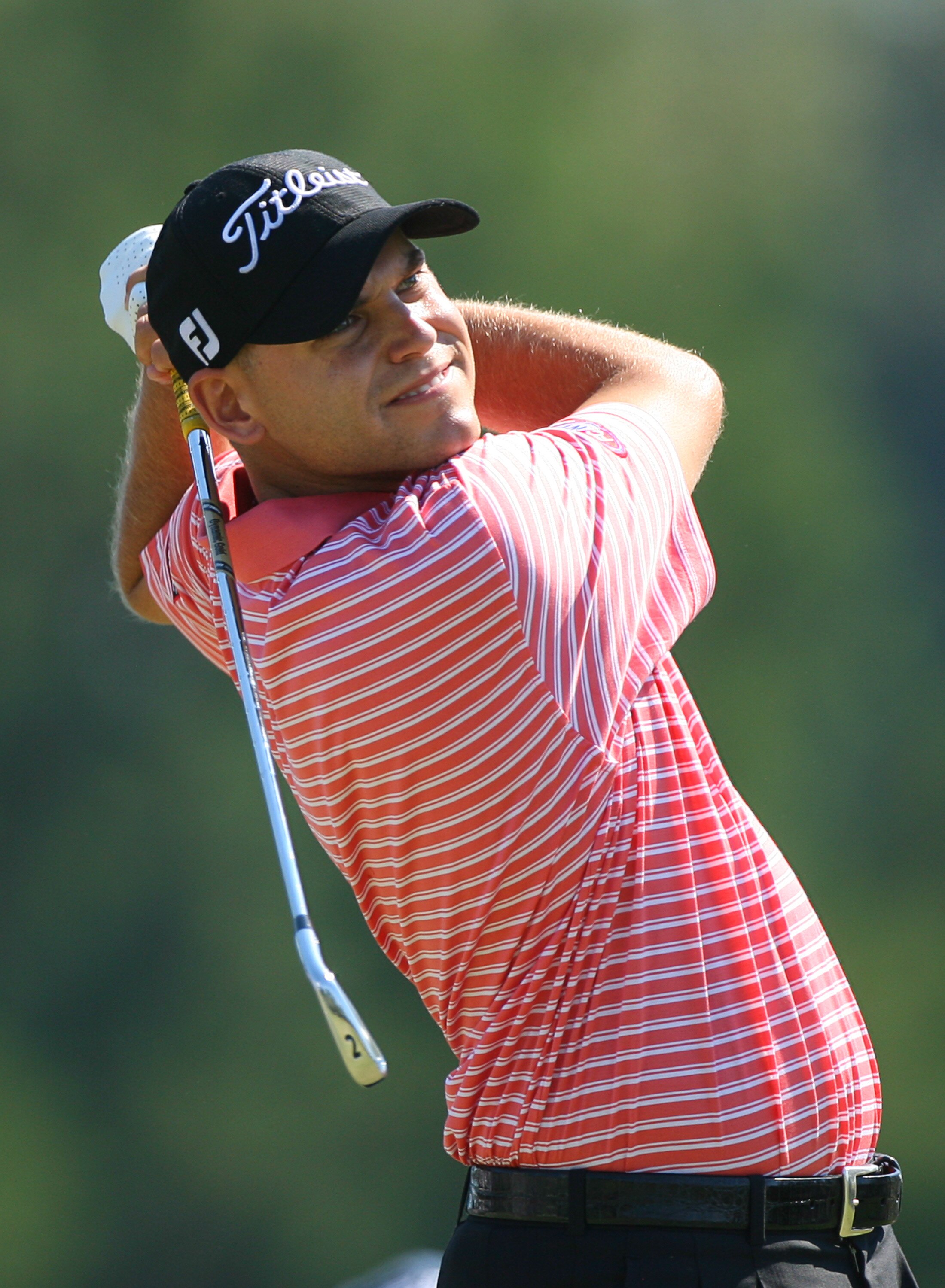 SEA ISLAND, GA - OCTOBER 10: Bill Haas hits his tee shot on the fourth hole during the final round of the McGladrey Classic at Sea Island's Seaside Course on October 10, 2010 in Sea Island, Georgia. (Photo by Hunter Martin/Getty Images)