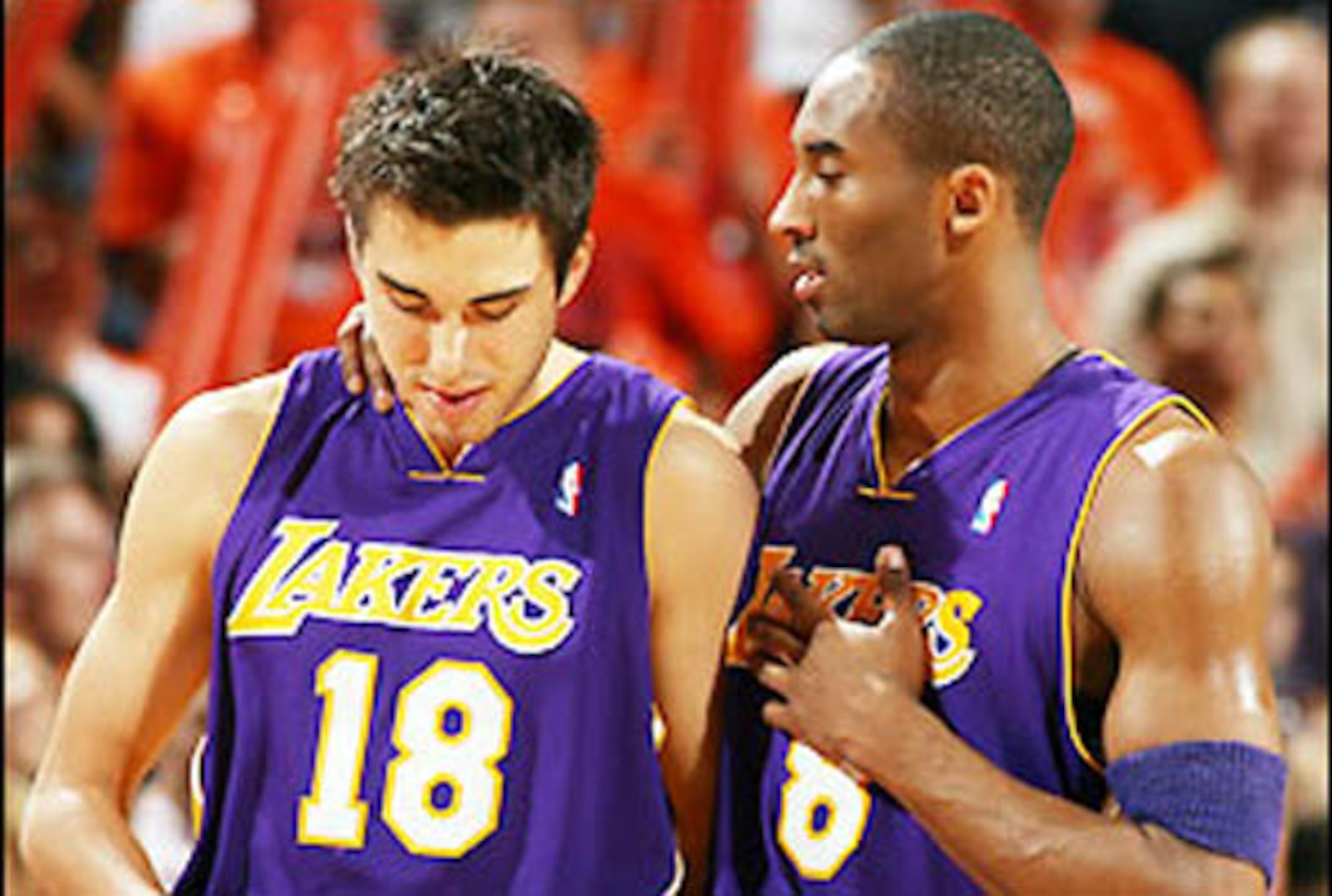 Kobe Bryant and Sasha Vujacic