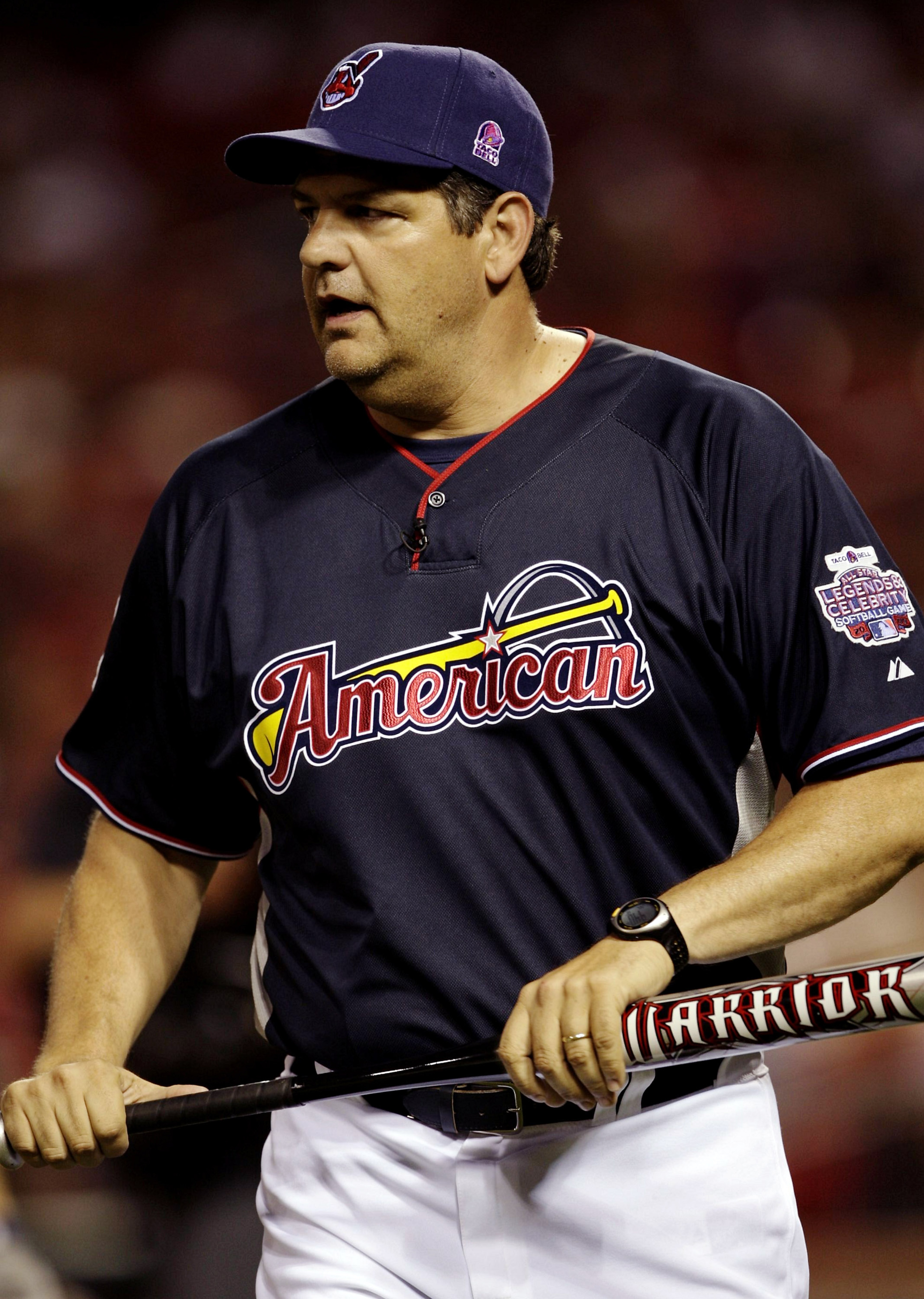 ST. LOUIS - JULY 12: TV personality Mike Golic bats during the Taco Bell All-Star Legends & Celebrity Softball Game at Busch Stadium on July 12, 2009 in St. Louis, Missouri. (Photo by Jamie Squire/Getty Images) ST. LOUIS - JULY 12: TV personality Mike Golic bats during the Taco Bell All-Star Legends & Celebrity Softball Game at Busch Stadium on July 12, 2009 in St. Louis, Missouri. (Photo by Jamie Squire/Getty Images)