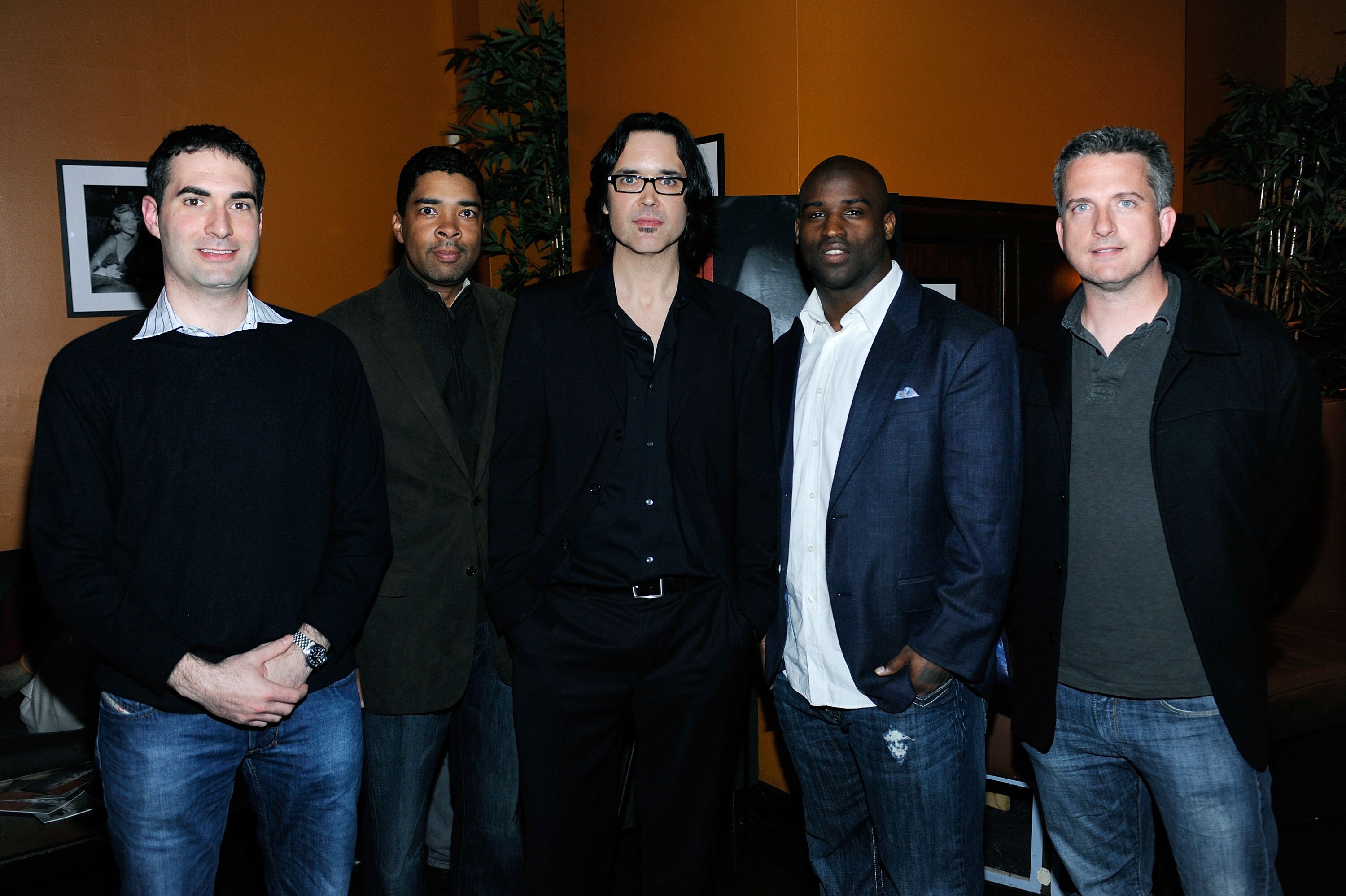 NEW YORK - APRIL 25:  Connor Shell, Keith Clinkscales, director Sean Pamphilon, Ricky Williams of the Miami Dolphins and Bill Simmons attend the ESPN Industry event for 'Run Ricky Run' during the 2010 Tribeca Film Festival at the Tribeca Cinemas on April