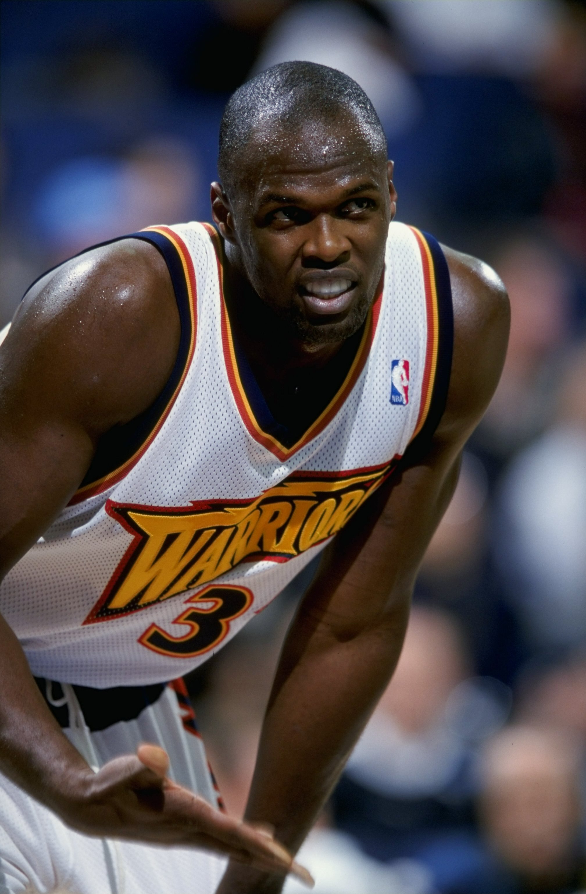 10 Feb 1999: Adonal Foyle #31 of the Golden State Warriors looks on during the game against the Seattle Supersonics at the Oakland Coliseum Arena in Oakland, California. The Sonics defeated the Warriors 89-82.  Mandatory Credit: Vincent Laforet  /Allsport