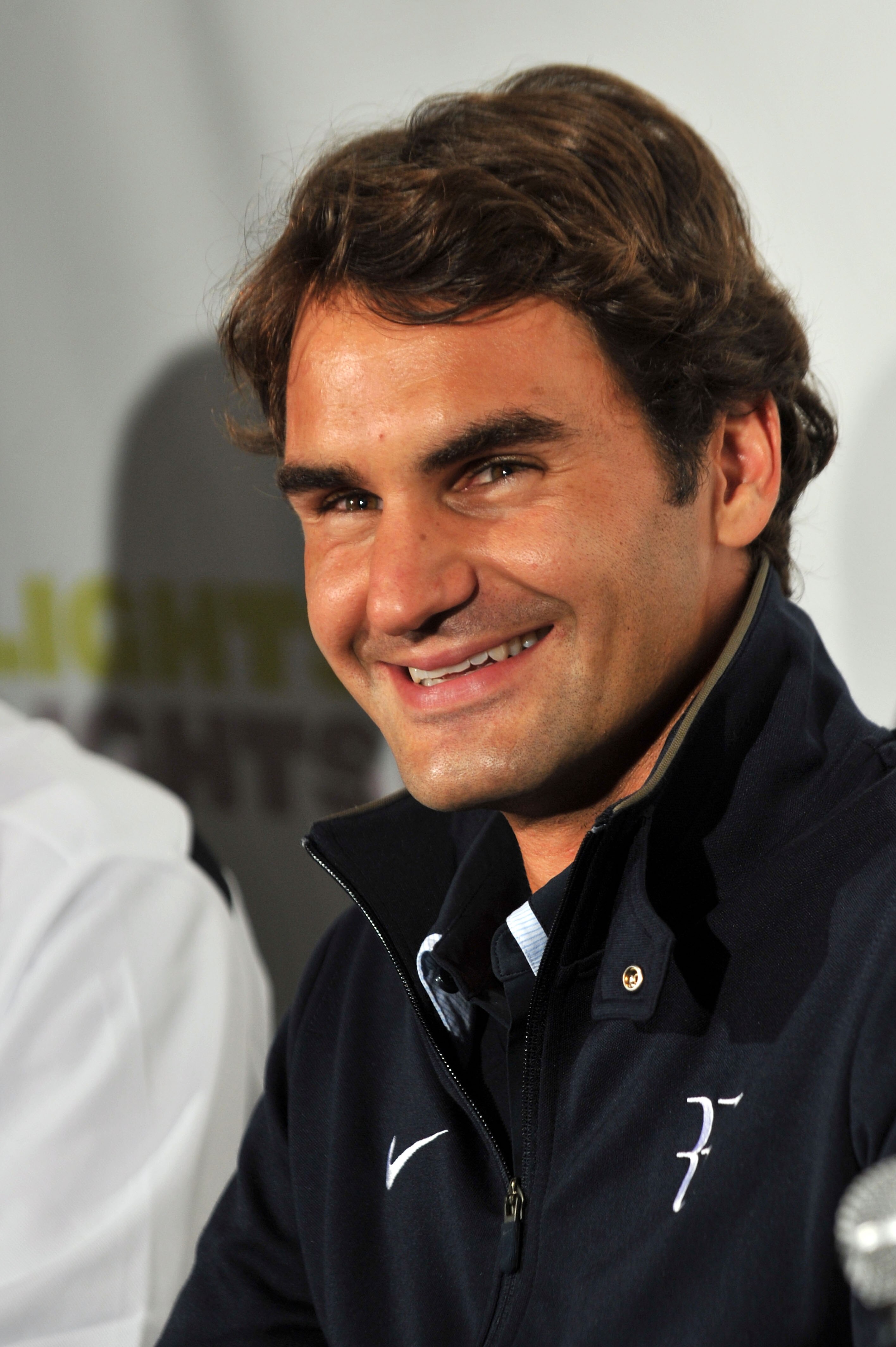 NEW YORK - AUGUST 25:  Tennis player Roger Federer attends a press confrence at the Nike Tennis Primetime Knockout event at Pier 54 on August 25, 2010 in New York City.  (Photo by Bryan Bedder/Getty Images)
