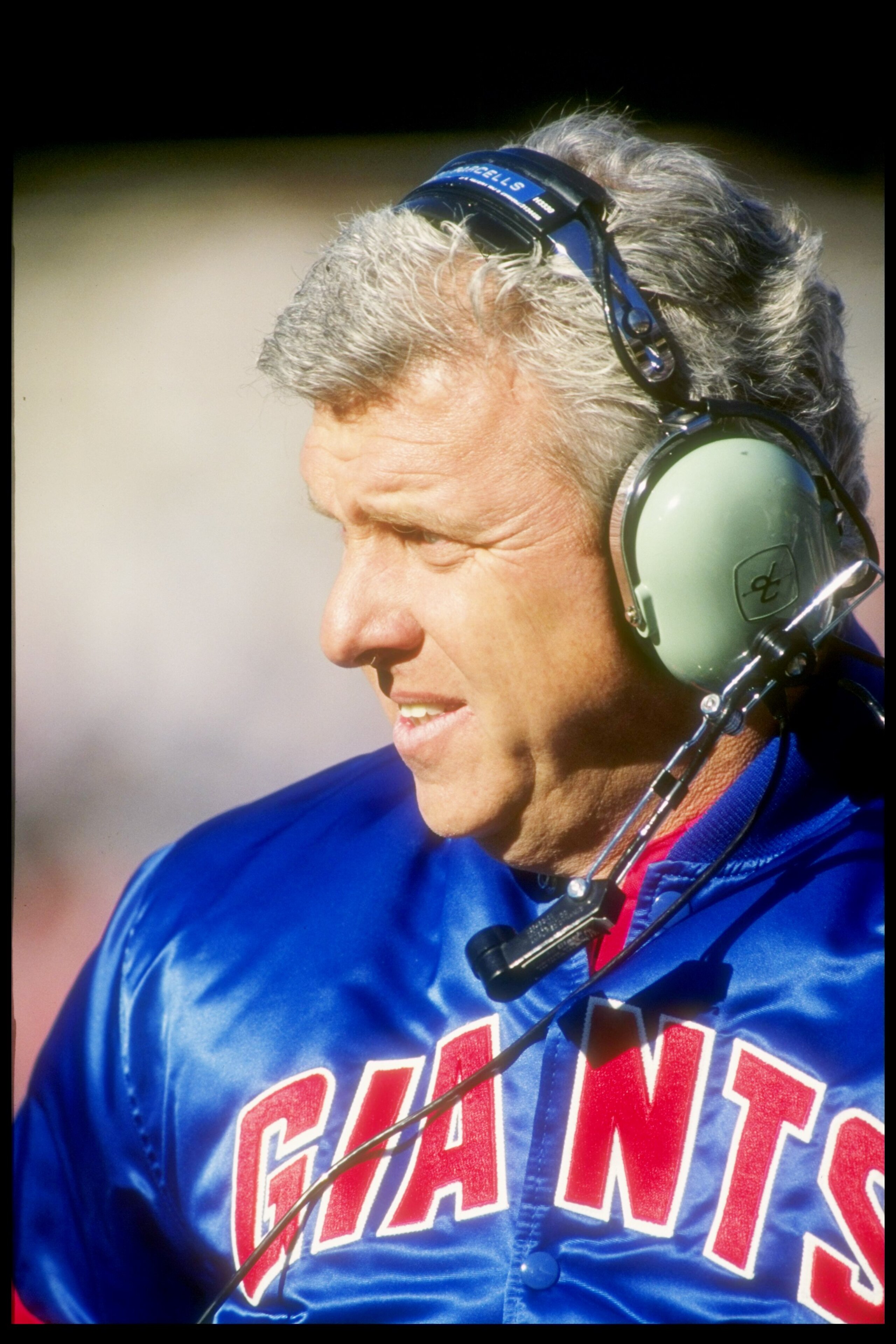 23 Dec 1990: New York Giants head coach Bill Parcells looks on during a game against the Phoenix Cardinals at Sun Devil Stadium in Tempe, Arizona. The Giants won the game, 24-21. Mandatory Credit: Stephen Dunn /Allsport 23 Dec 1990: New York Giants head coach Bill Parcells looks on during a game against the Phoenix Cardinals at Sun Devil Stadium in Tempe, Arizona. The Giants won the game, 24-21. Mandatory Credit: Stephen Dunn /Allsport