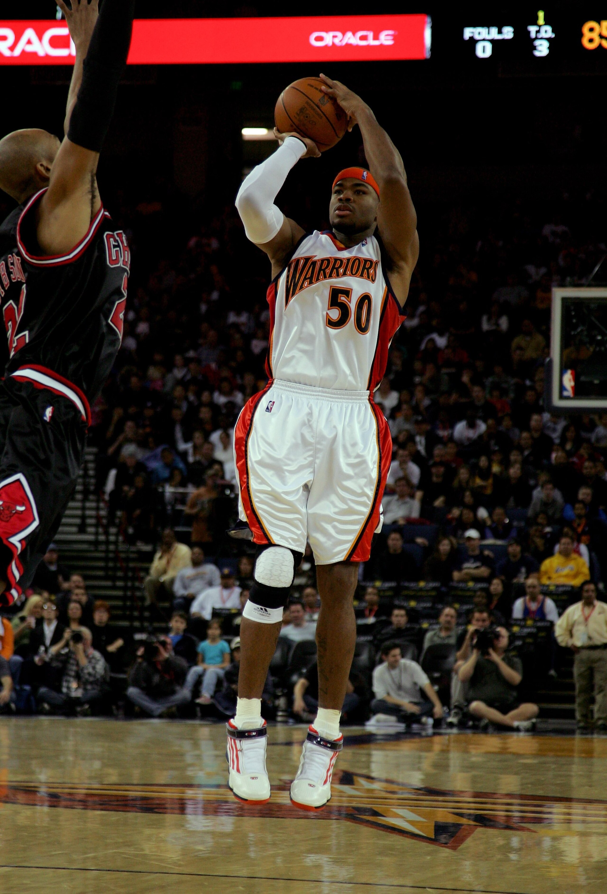 OAKLAND, CA - JANUARY 18:  Corey Maggette #50 of the Golden State Warriors in action during their game against the Chicago Bulls at Oracle Arena on January 18, 2010 in Oakland, California.  NOTE TO USER: User expressly acknowledges and agrees that, by dow
