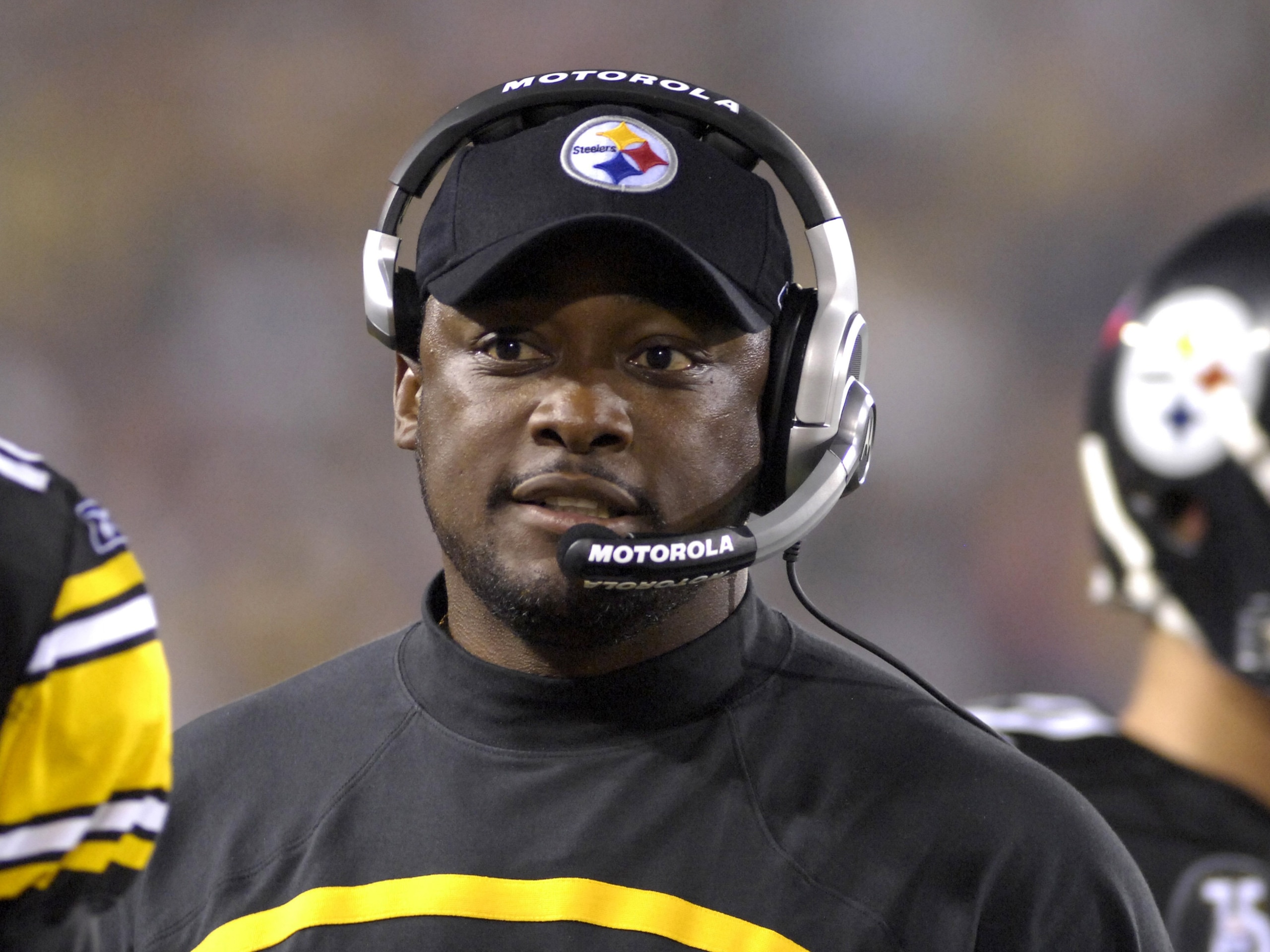 CANTON, OH - AUGUST 5:  Coach Mike Tomlin of the Pittsburgh Steelers watches play during the AFC-NFC Pro Football Hall of Fame Game against the New Orleans Saints at Fawcett Stadium August 5, 2007 in Canton, Ohio.  (Photo by Al Messerschmidt/Getty Images)