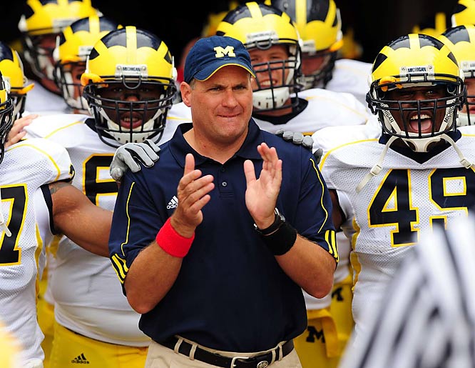 University of Michigan Head Coach Rich Rodriguez