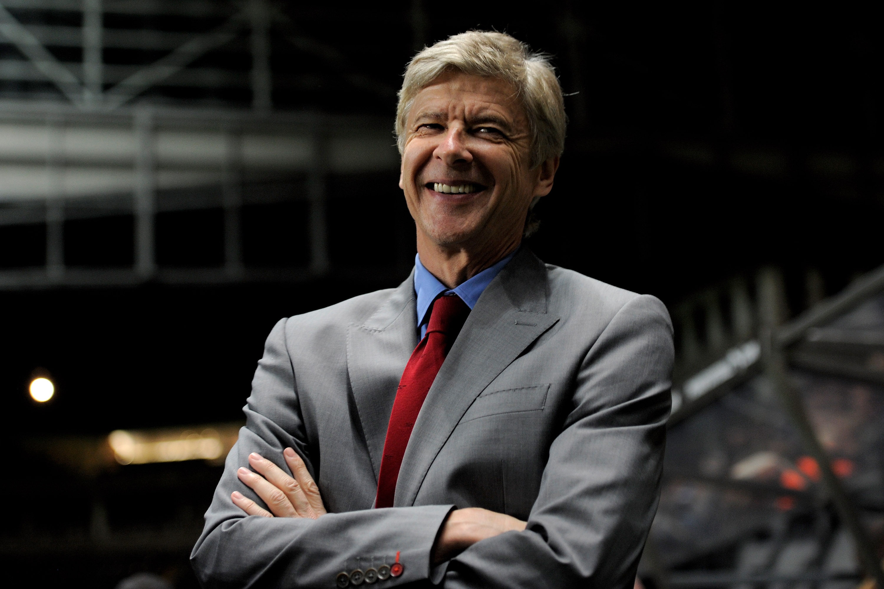 NEWCASTLE, UNITED KINGDOM - OCTOBER 27: Arsenal Manager Arsene Wenger smiles prior to the Carling Cup Fourth Round match between Newcastle United and Arsenal at St James' Park on October 27, 2010 in Newcastle, England. (Photo by Michael Regan/Getty Image NEWCASTLE, UNITED KINGDOM - OCTOBER 27: Arsenal Manager Arsene Wenger smiles prior to the Carling Cup Fourth Round match between Newcastle United and Arsenal at St James' Park on October 27, 2010 in Newcastle, England. (Photo by Michael Regan/Getty Image