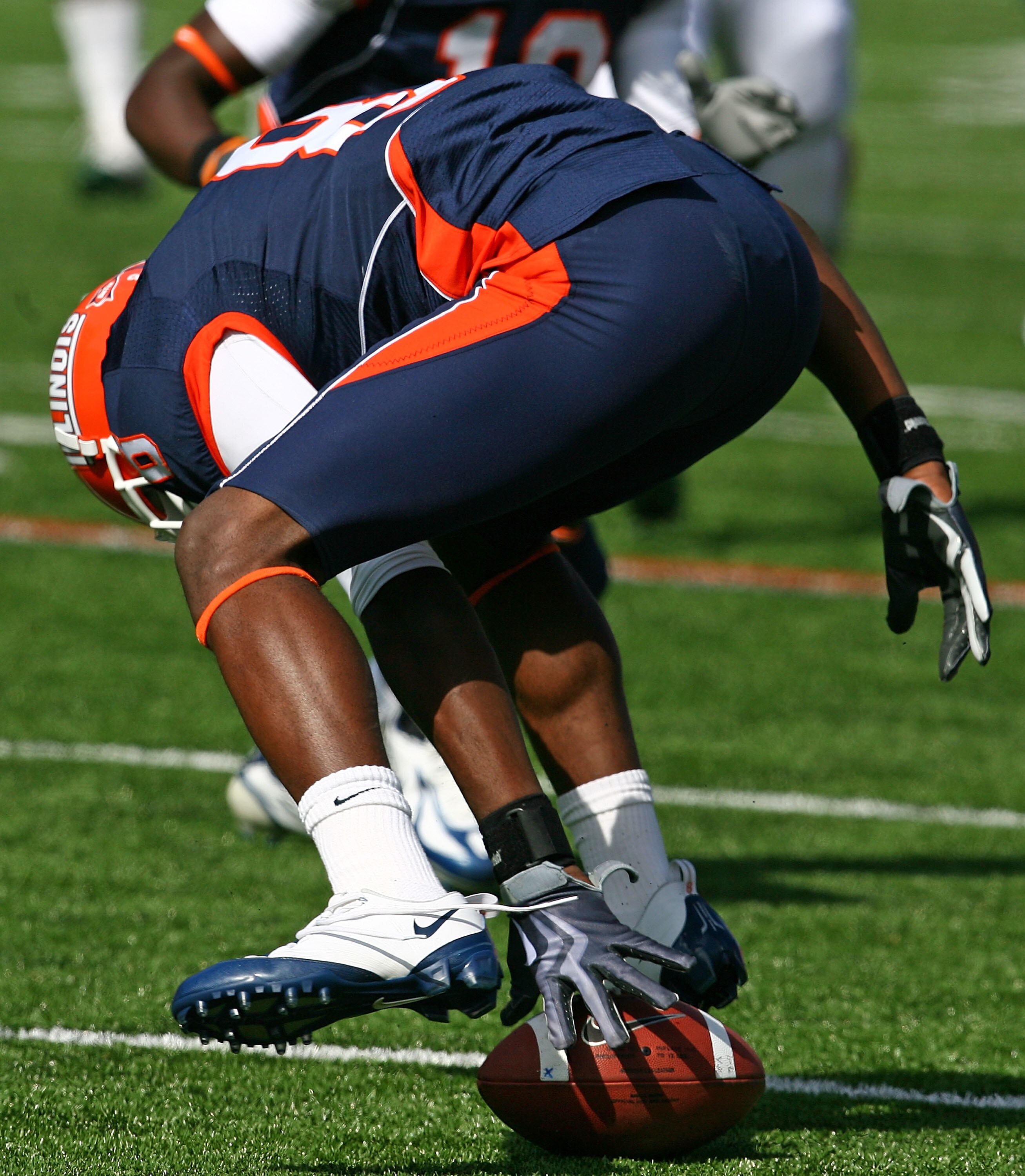 CHAMPAIGN, IL - OCTOBER 10: A.J. Jenkins #8 of the Illinois Fighting Illini tries to recover a fumbled kick return against the Michigan State Spartans on October 10, 2009 at Memorial Stadium at the University of Illinois in Champaign, Illinois. Michigan S