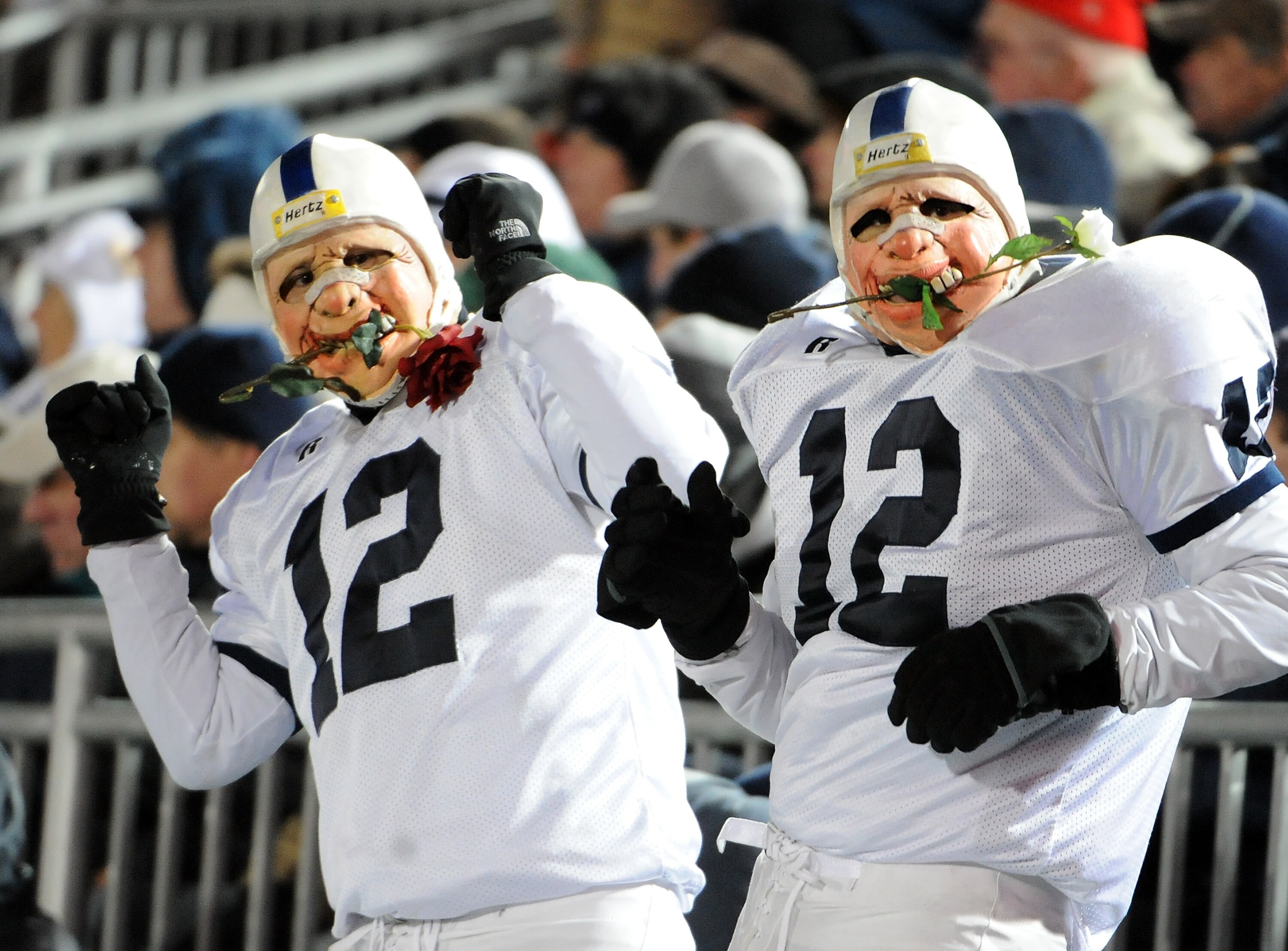 STATE COLLEGE, PA - NOVEMBER 22:   Fans react after the Penn State Nittany Lions clinched the Big Ten title and a bid to the Rose Bowl after the game against the Michigan State Spartans on November 22, 2008 at Beaver Stadium in State College, Pennsylvania