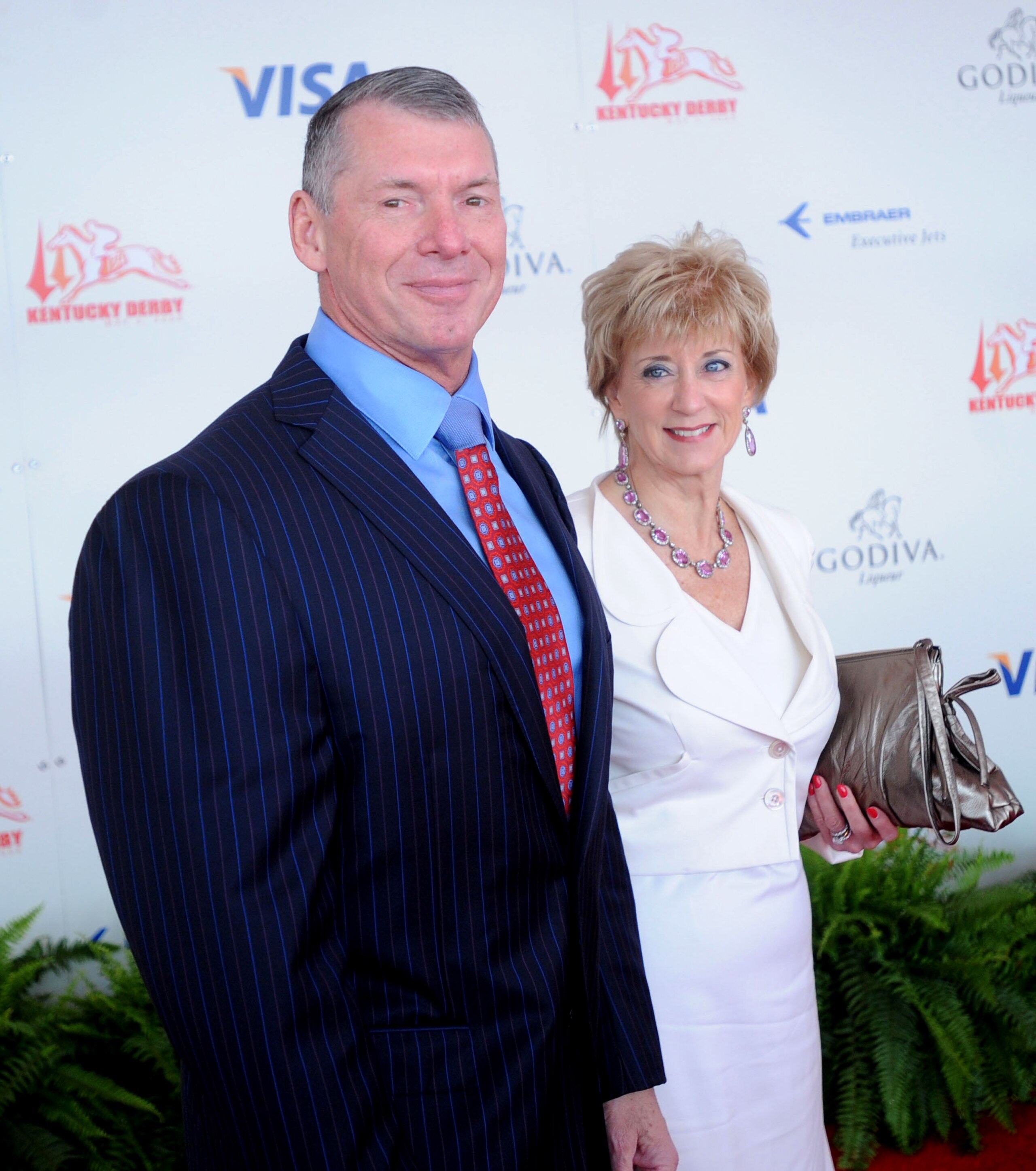LOUISVILLE, KY - MAY 3:  WWE Chairman Vince McMahon and his wife Linda McMahon, CEO of World Wrestling Entertainment, Inc., attend the 134th running of the Kentucky Derby at Churchill Downs on May 3, 2008 in Louisville, Kentucky. (Photo by Jeff Gentner/Ge