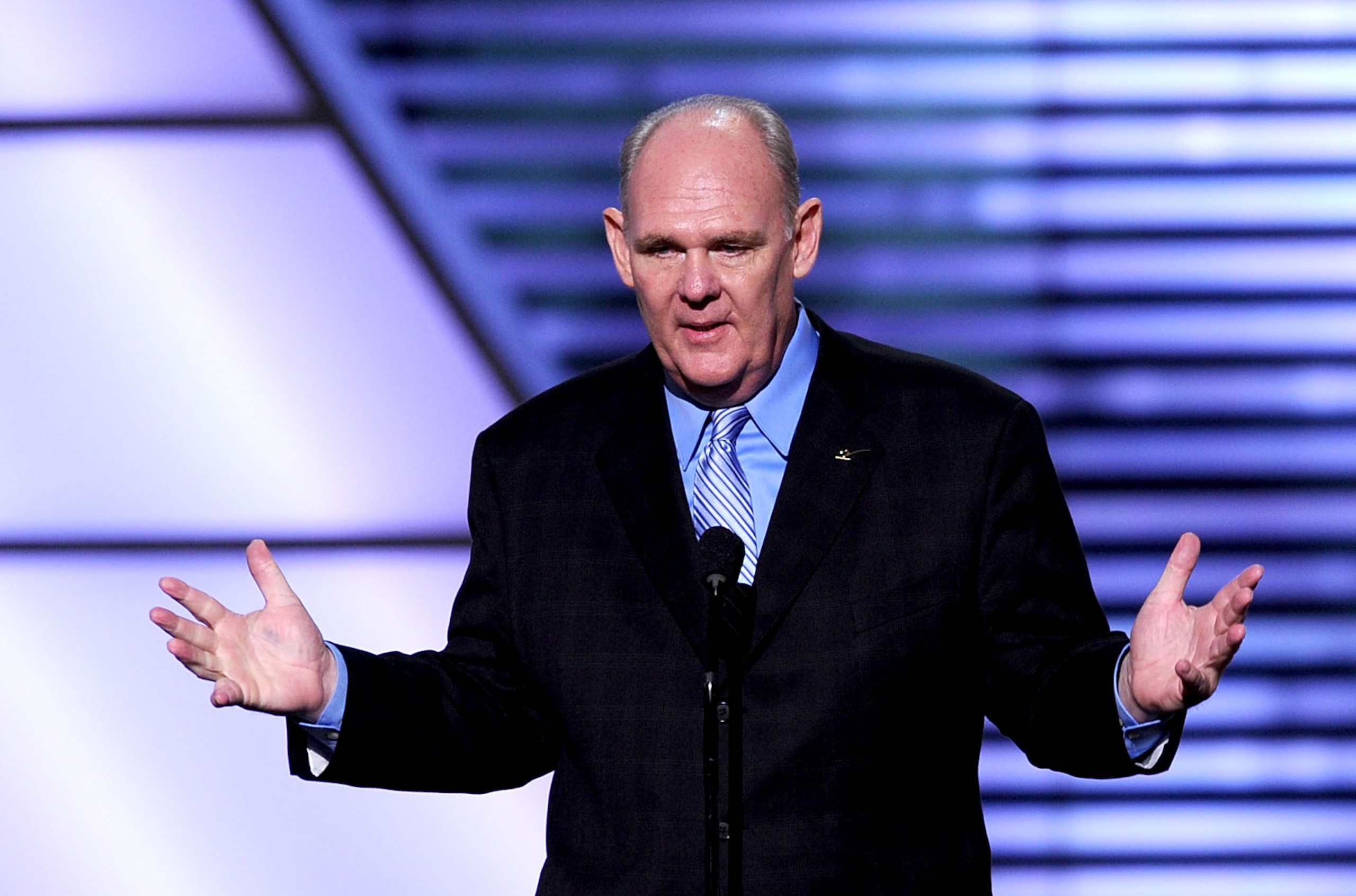 LOS ANGELES, CA - JULY 14:  Head coach George Karl of the Denver Nuggets receives the ESPY Perseverance Award onstage during the 2010 ESPY Awards at Nokia Theatre L.A. Live on July 14, 2010 in Los Angeles, California.  (Photo by Kevin Winter/Getty Images)