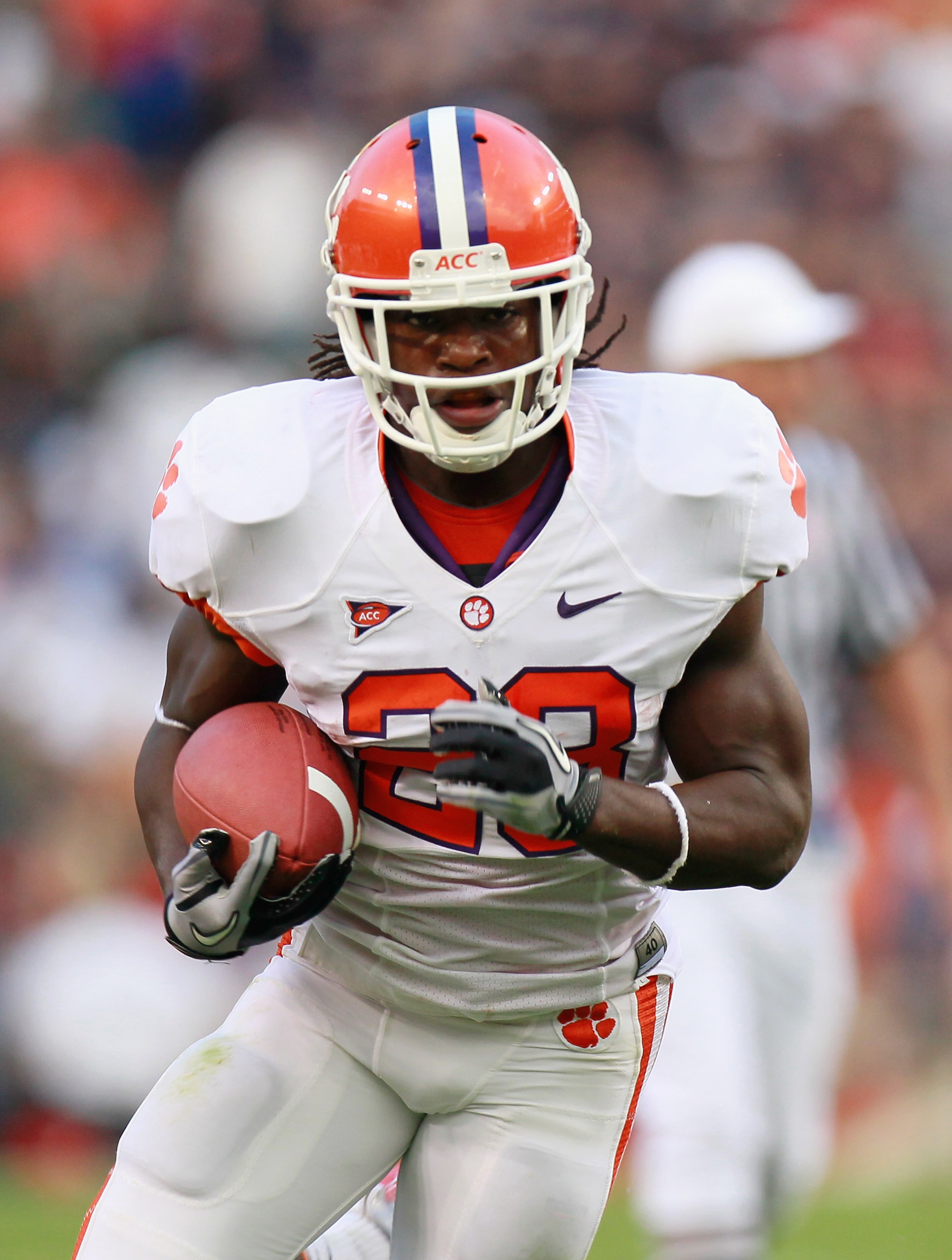 AUBURN, AL - SEPTEMBER 18:  Andre Ellington #23 of the Clemson Tigers against the Auburn Tigers at Jordan-Hare Stadium on September 18, 2010 in Auburn, Alabama.  (Photo by Kevin C. Cox/Getty Images)
