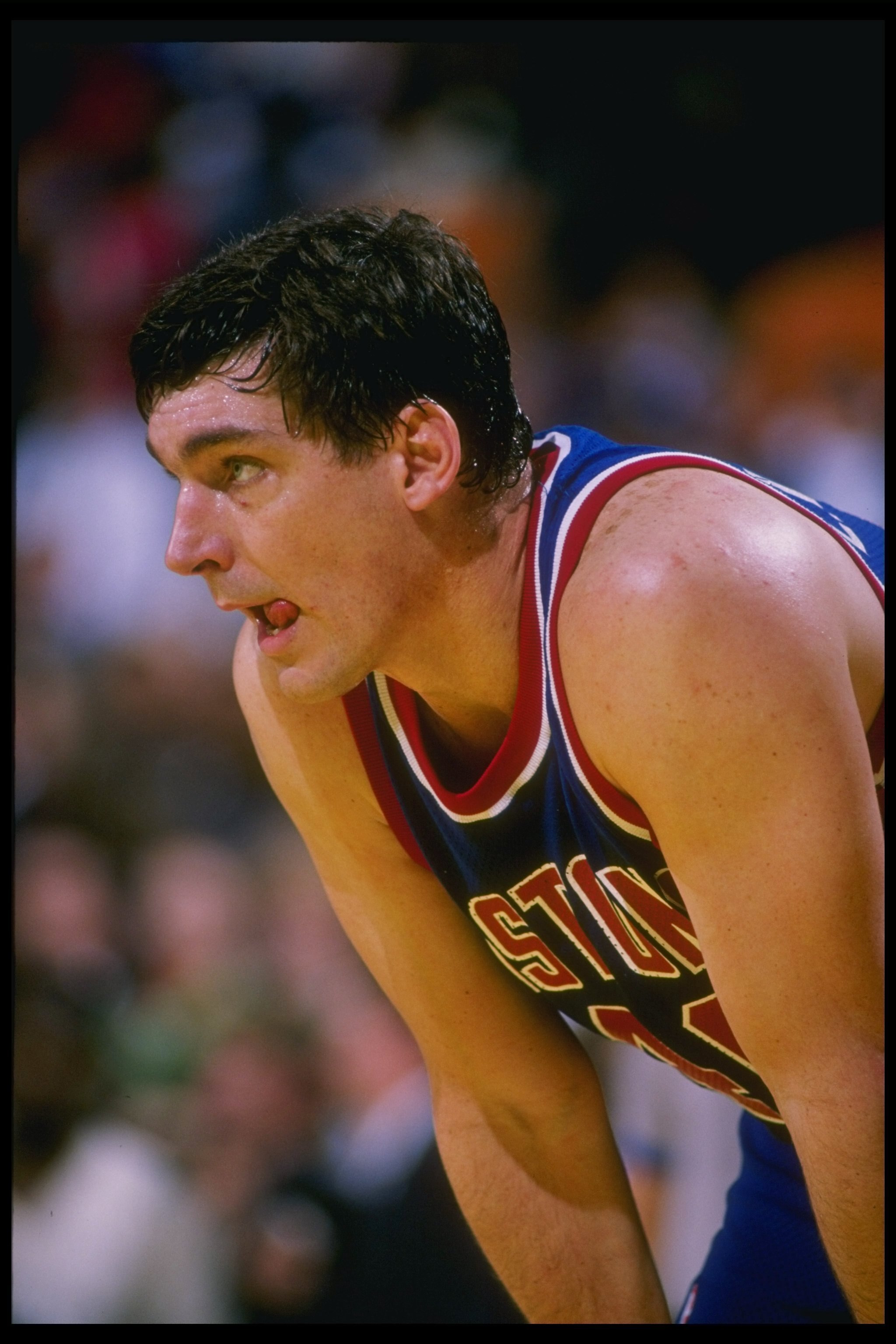 1990:  Center Bill Laimbeer of the Detroit Pistons looks on. Mandatory Credit: Jonathan Daniel  /Allsport