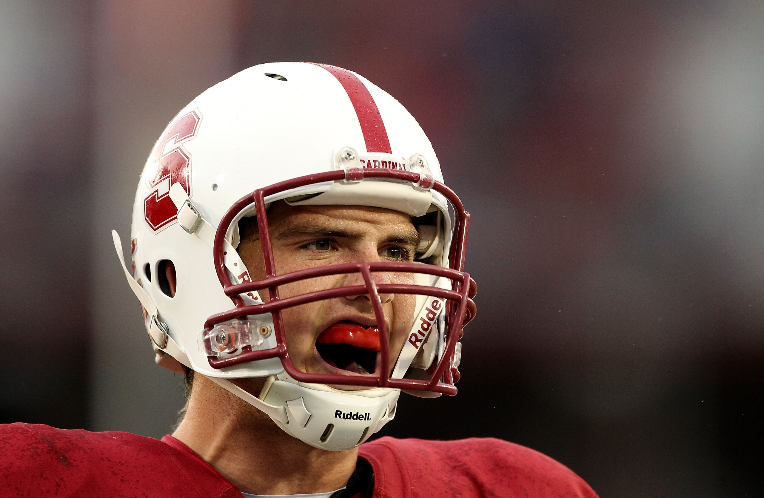 PALO ALTO, CA - OCTOBER 23: Andrew Luck #12 of the Stanford Cardinal celebrates after they scored a touchdown against the Washington State Cougars at Stanford Stadium on October 23, 2010 in Palo Alto, California. (Photo by Ezra Shaw/Getty Images) PALO ALTO, CA - OCTOBER 23: Andrew Luck #12 of the Stanford Cardinal celebrates after they scored a touchdown against the Washington State Cougars at Stanford Stadium on October 23, 2010 in Palo Alto, California. (Photo by Ezra Shaw/Getty Images)