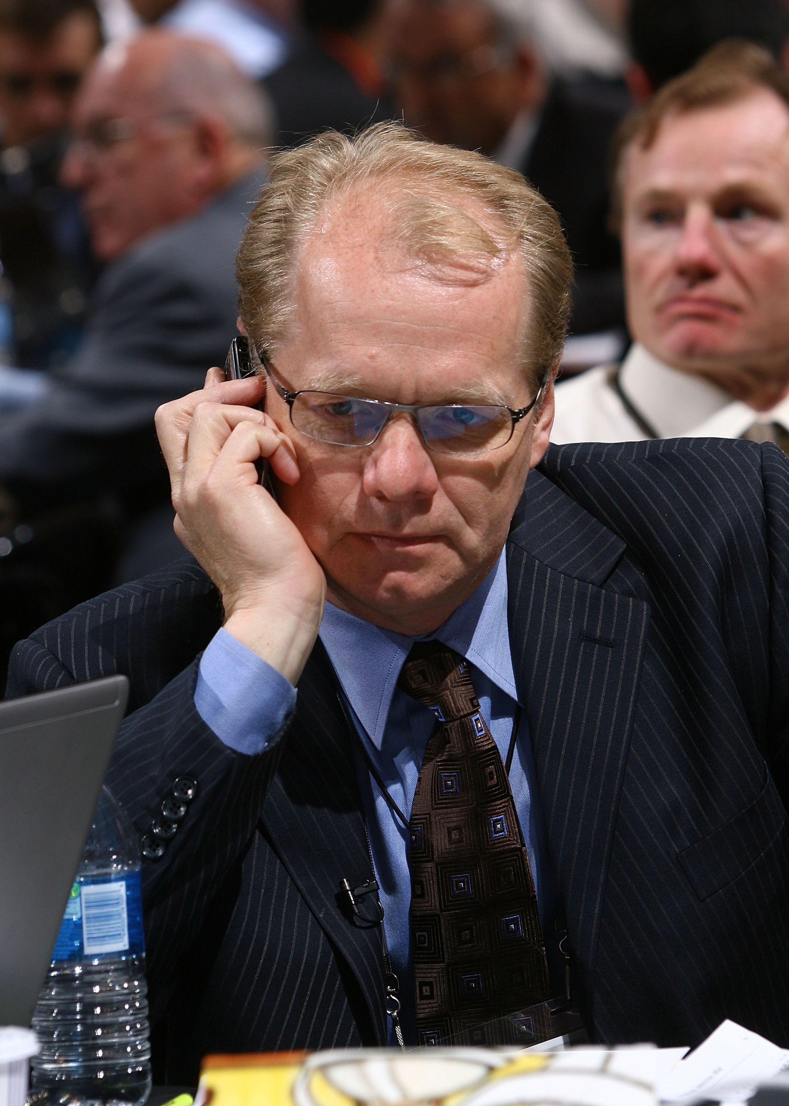 OTTAWA, ON - JUNE 21: Darcy Regier of the Buffalo Sabres photographed during the 2008 NHL Entry Draft at Scotiabank Place on June 21, 2008 in Ottawa, Ontario, Canada. (Photo by Bruce Bennett/Getty Images)