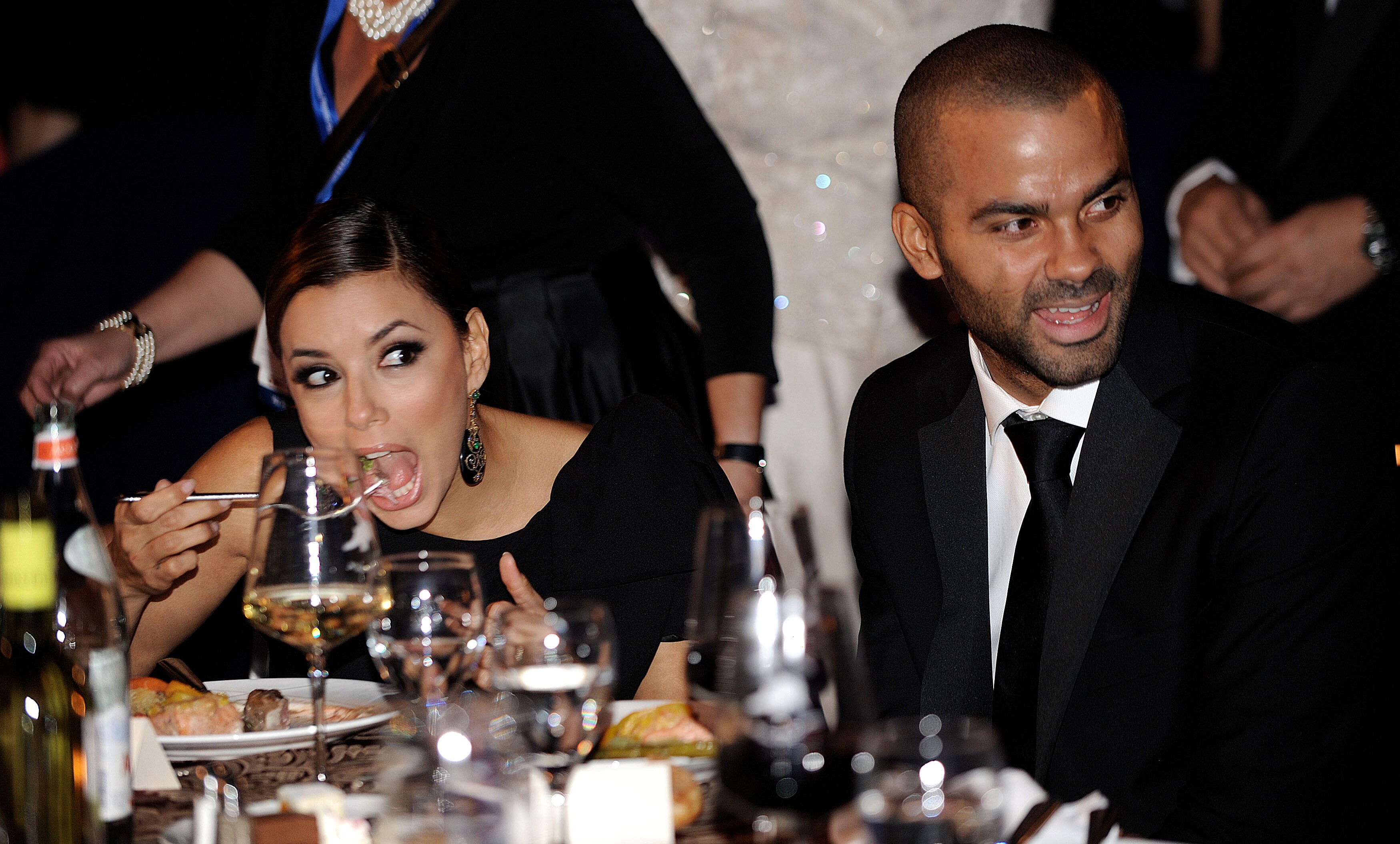 WASHINGTON - SEPTEMBER 15:  (AFP OUT) Actress Eva Longoria (L) and NBA player Tony Parker attend the Congressional Hispanic Caucus Institute's 33rd Annual Awards Gala at the Washington Convention Center September 15, 2010 in Washington, DC. President Bara