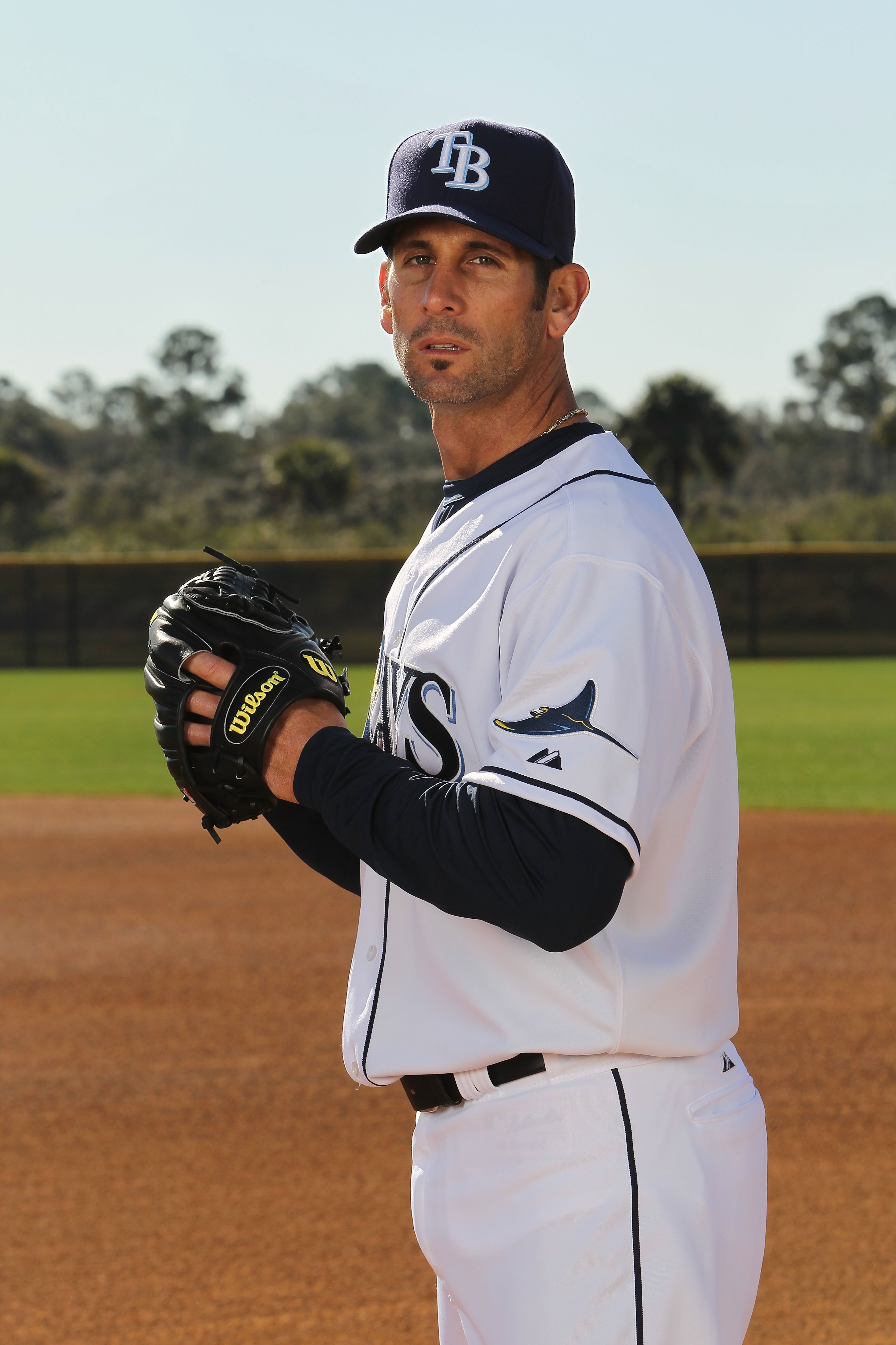 PORT CHARLOTTE, FL - FEBRUARY 26:  Grant Balfour #50 of the Tampa Bay Rays poses for a photo during Spring Training Media Photo Day at Charlotte County Sports Park on February 26, 2010 in Port Charlotte, Florida.  (Photo by Nick Laham/Getty Images)