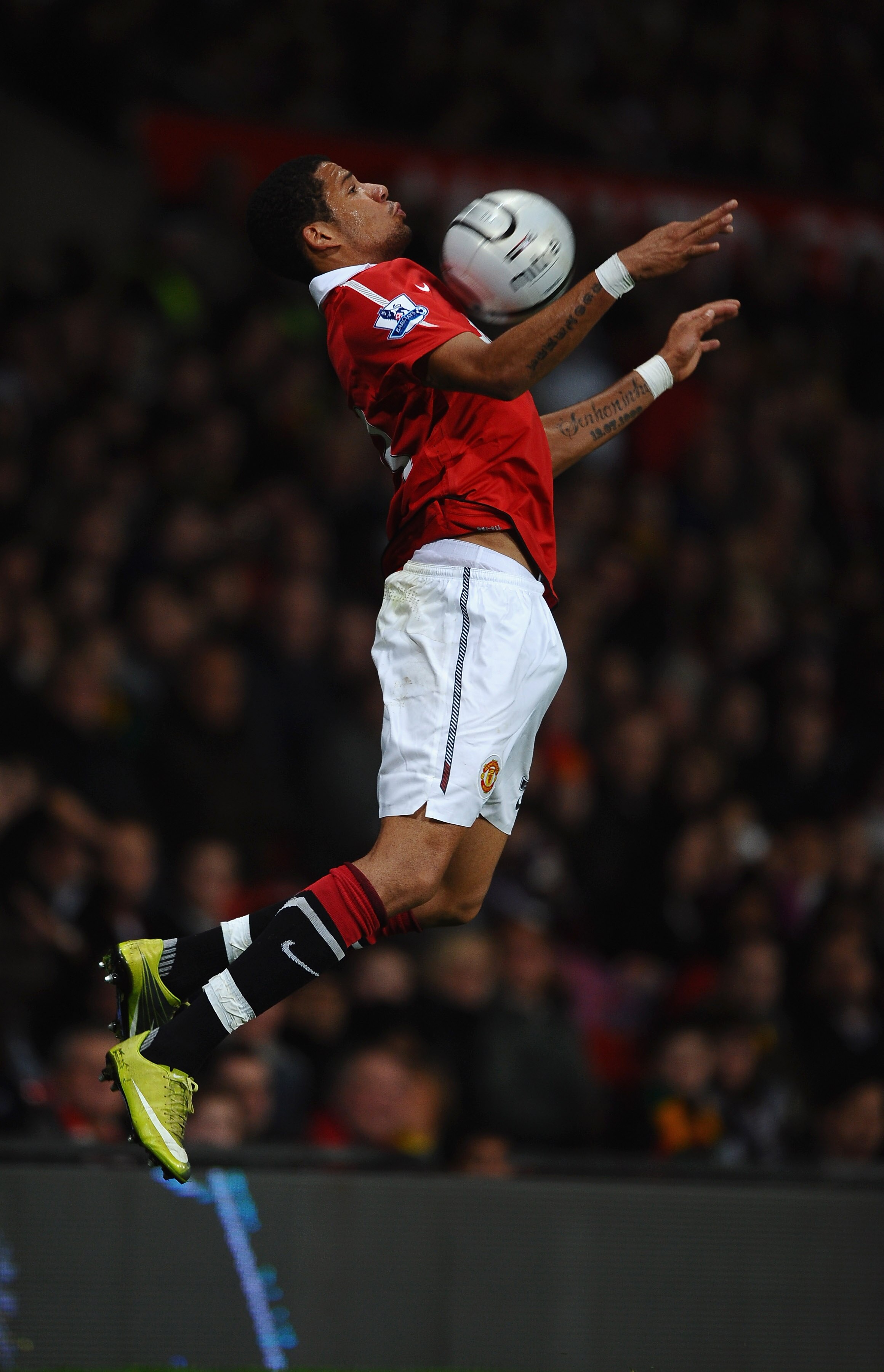 MANCHESTER, ENGLAND - OCTOBER 26: Bebe of Manchester United in action during the Carling Cup fourth round match between Manchester United and Wolverhampton Wanderers at Old Trafford on October 26, 2010 in Manchester, England.  (Photo by Laurence Griffiths