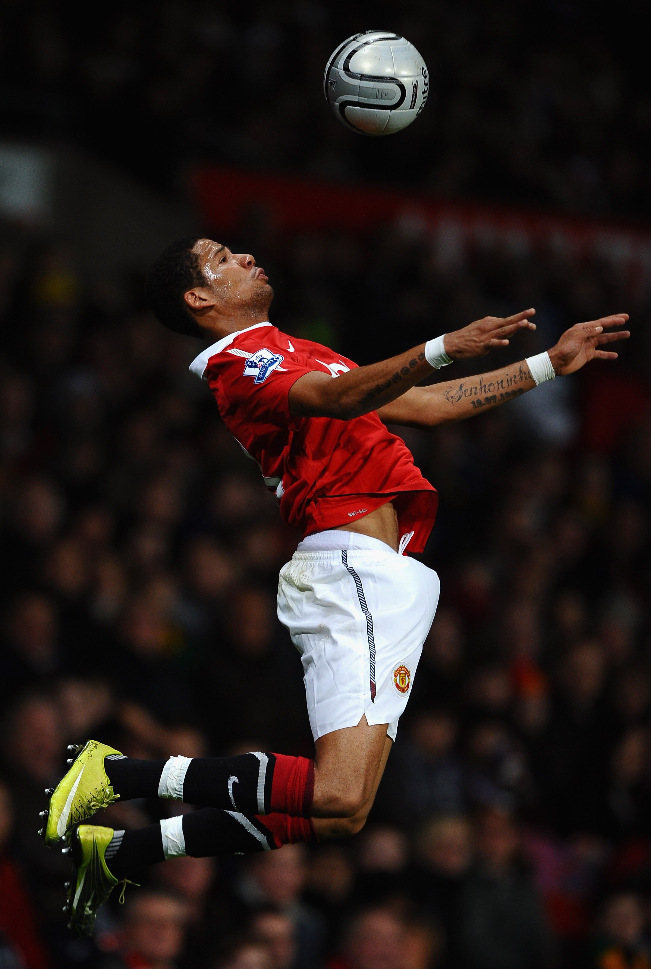 MANCHESTER, ENGLAND - OCTOBER 26: Bebe of Manchester United in action during the Carling Cup fourth round match between Manchester United and Wolverhampton Wanderers at Old Trafford on October 26, 2010 in Manchester, England.  (Photo by Laurence Griffiths