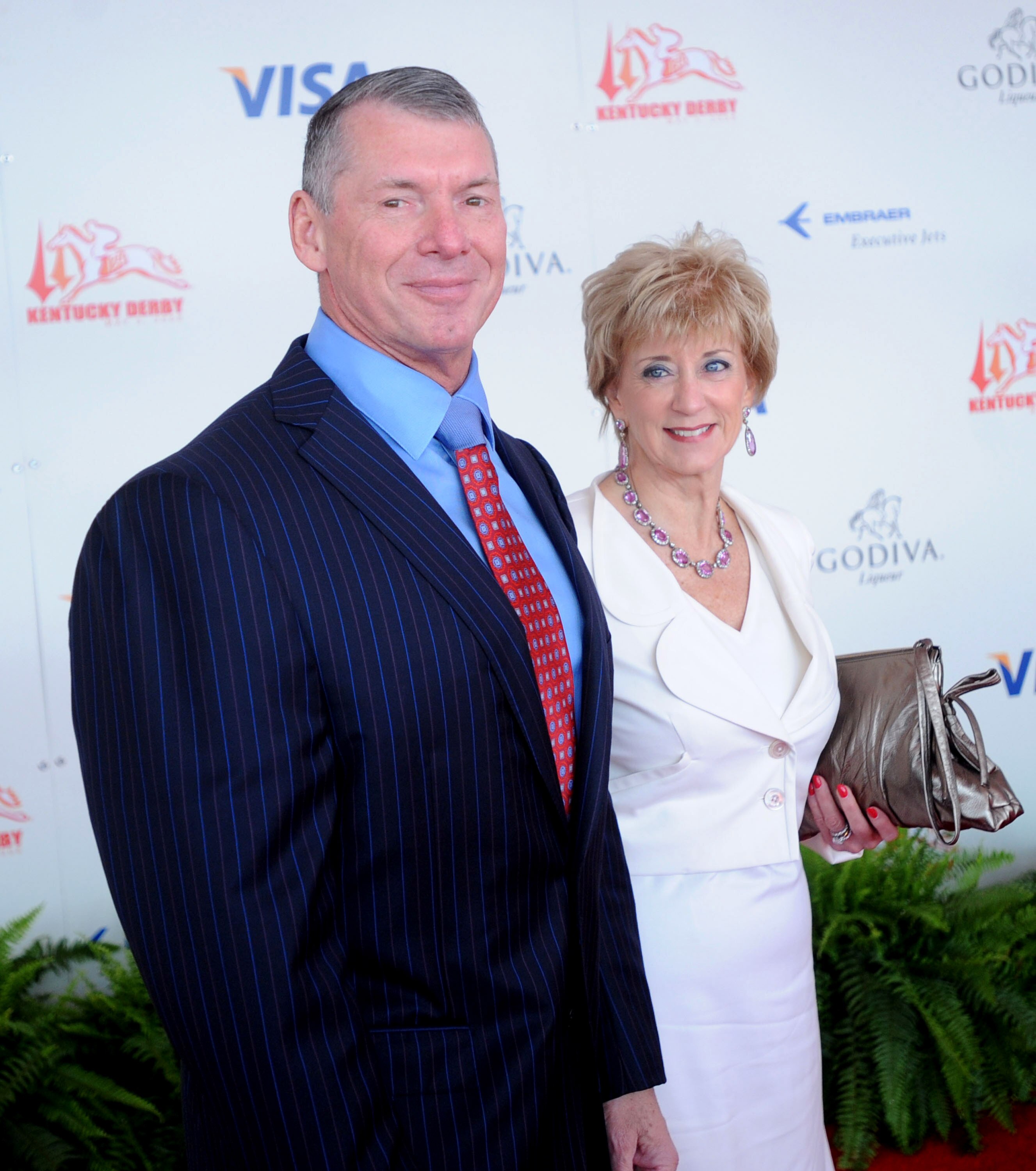 LOUISVILLE, KY - MAY 3:  WWE Chairman Vince McMahon and his wife Linda McMahon, CEO of World Wrestling Entertainment, Inc., attend the 134th running of the Kentucky Derby at Churchill Downs on May 3, 2008 in Louisville, Kentucky. (Photo by Jeff Gentner/Ge