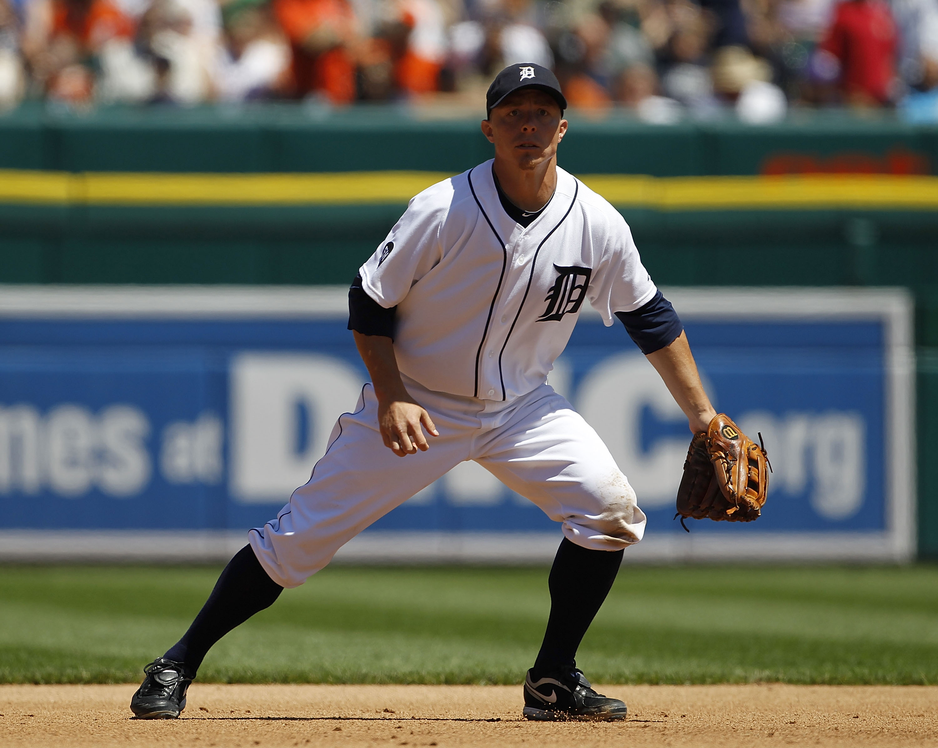 DETROIT - JUNE 17:  Brandon Inge #15 of the Detroit Tigers during the game against the Washington Nationals on June 17, 2010 at Comerica Park in Detroit, Michigan. The Tigers defeated the Nationals 8-3. (Photo by Leon Halip/Getty Images)