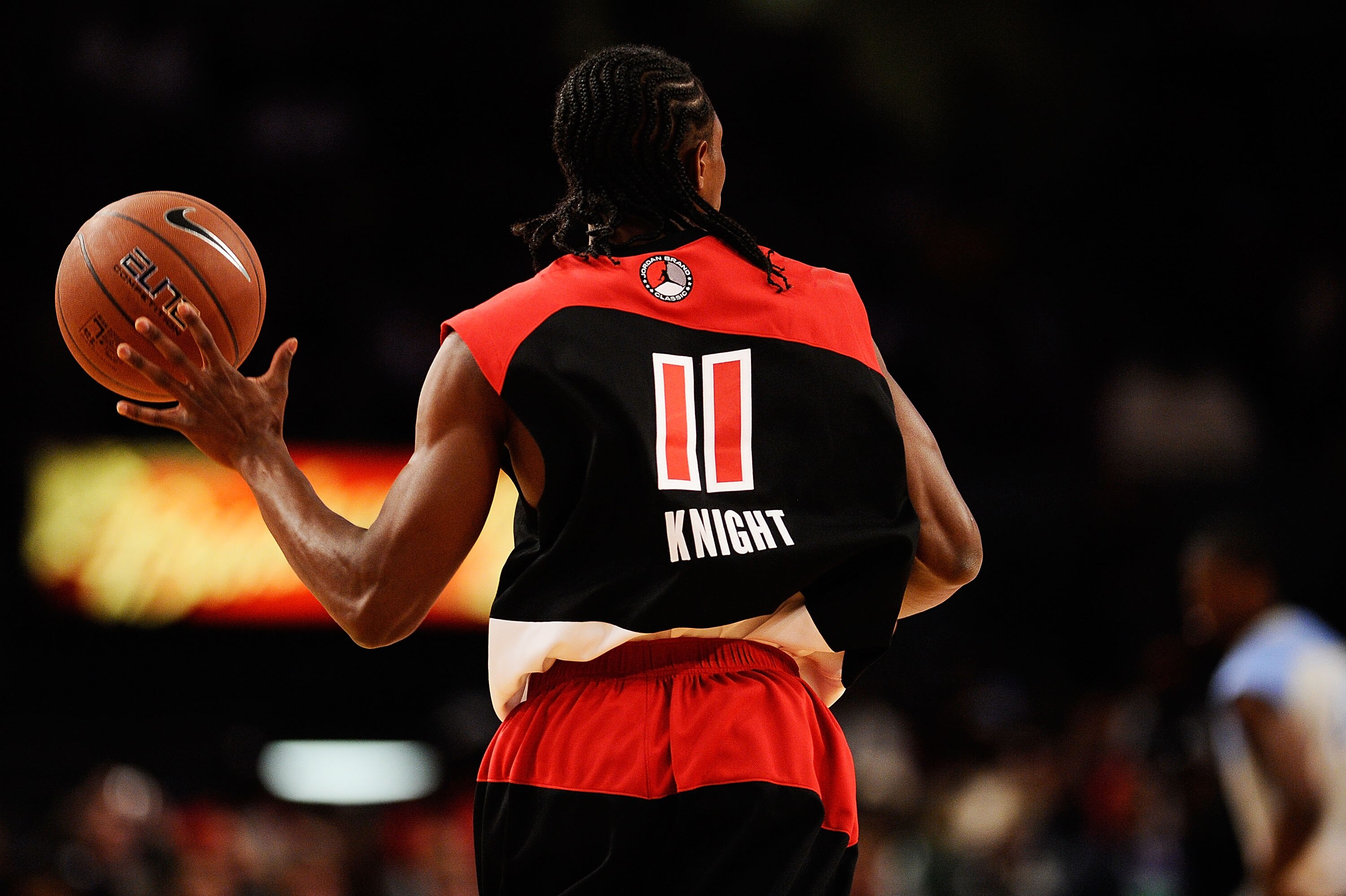 NEW YORK - APRIL 17:  Brandon Knight #11 of East Team holds the basketball during the National Game at the 2010 Jordan Brand classic at Madison Square Garden on April 17, 2010 in New York City.  (Photo by Jeff Zelevansky/Getty Images for Jordan Brand Clas
