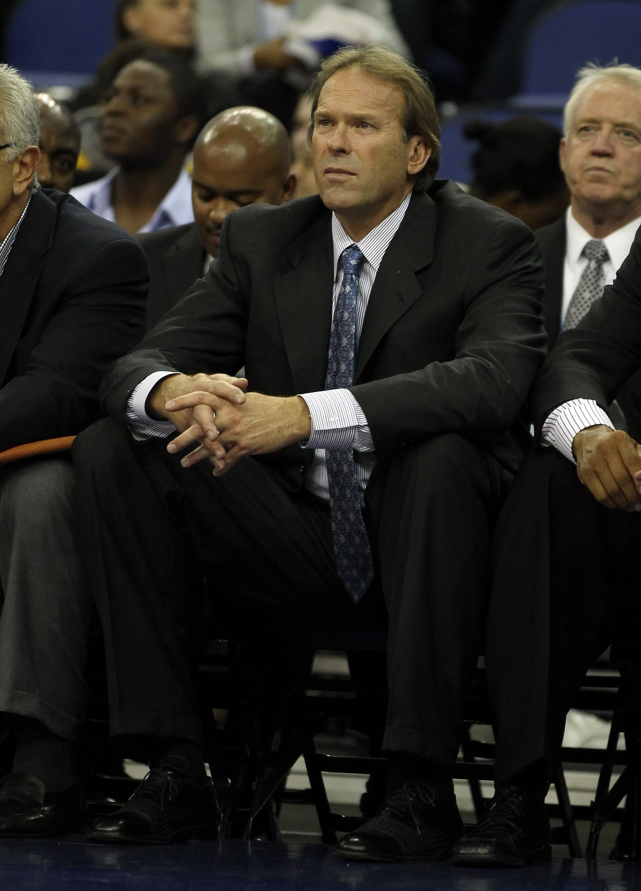 LONDON, ENGLAND - OCTOBER 04: Head coach Kurt Rambis of the Minnesota Timberwolves during the NBA Europe Live match between the Los Angeles Lakers and the Minnesota Timberwolves at the O2 arena on October 4, 2010 in London, England. (Photo by Bryn Lenno LONDON, ENGLAND - OCTOBER 04: Head coach Kurt Rambis of the Minnesota Timberwolves during the NBA Europe Live match between the Los Angeles Lakers and the Minnesota Timberwolves at the O2 arena on October 4, 2010 in London, England. (Photo by Bryn Lenno