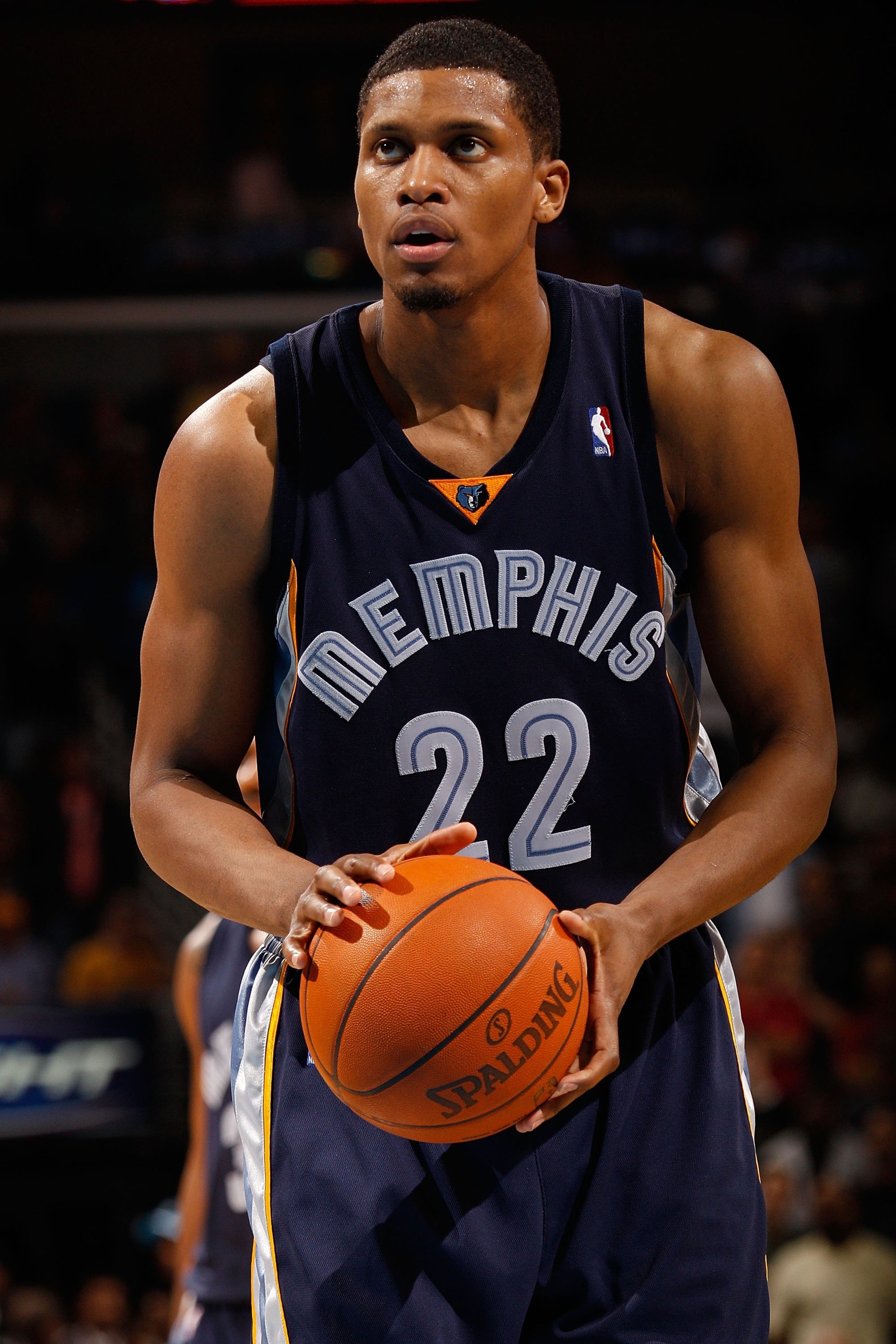 NEW ORLEANS - JANUARY 20:  Rudy Gay #22 of the Memphis Grizzlies during the game against the New Orleans Hornets at the New Orleans Arena on January 20, 2010 in New Orleans, Louisiana.  NOTE TO USER: User expressly acknowledges and agrees that, by downloa