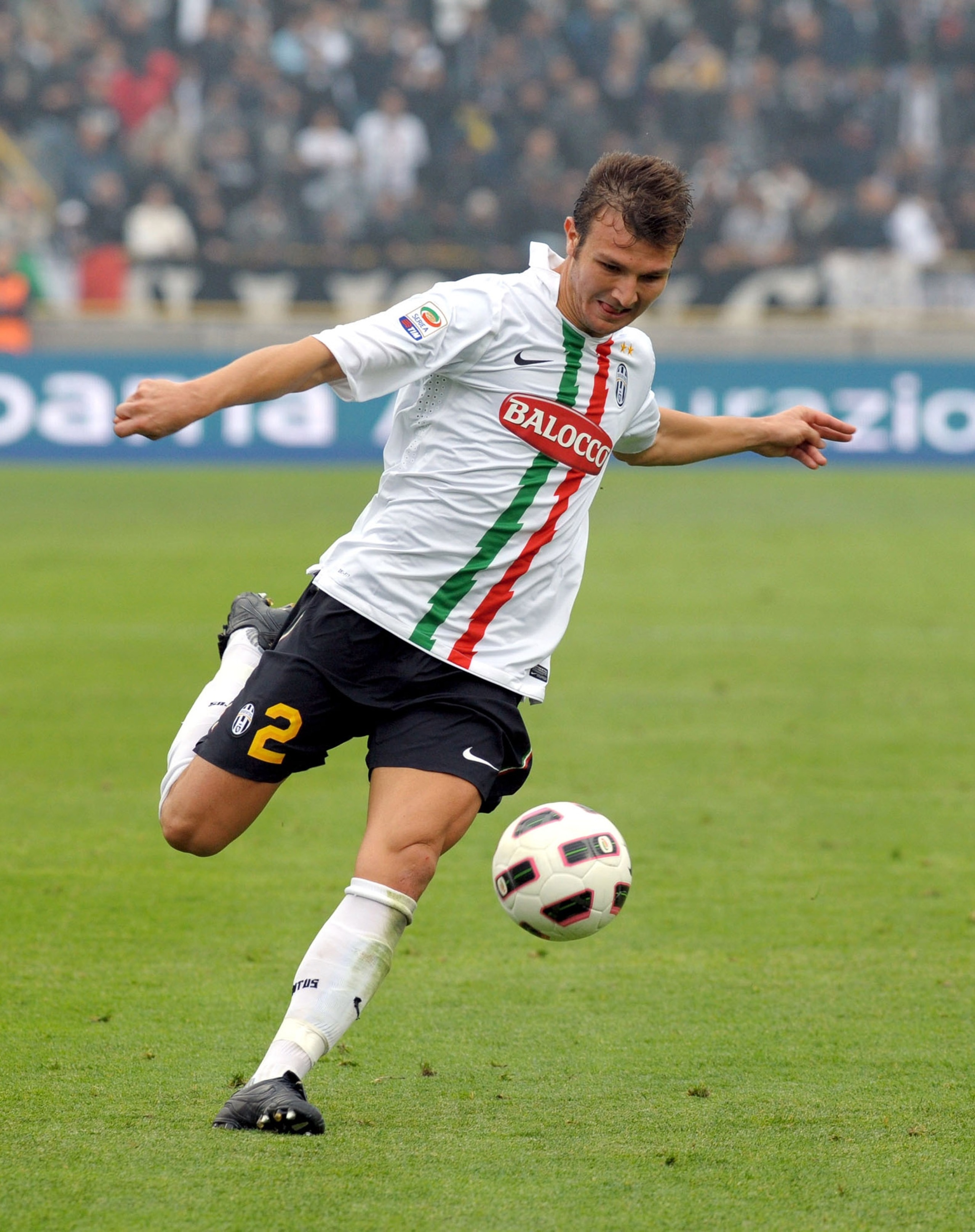 BOLOGNA, ITALY - OCTOBER 24:  Marco Motta of Juventus in action during the Serie A match between Bologna FC and Juventus FC at Stadio Renato Dall'Ara on October 24, 2010 in Bologna, Italy.  (Photo by Roberto Serra/Getty Images)