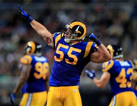 MLB James Laurinaitis was the Rams defensive MVP against Carolina