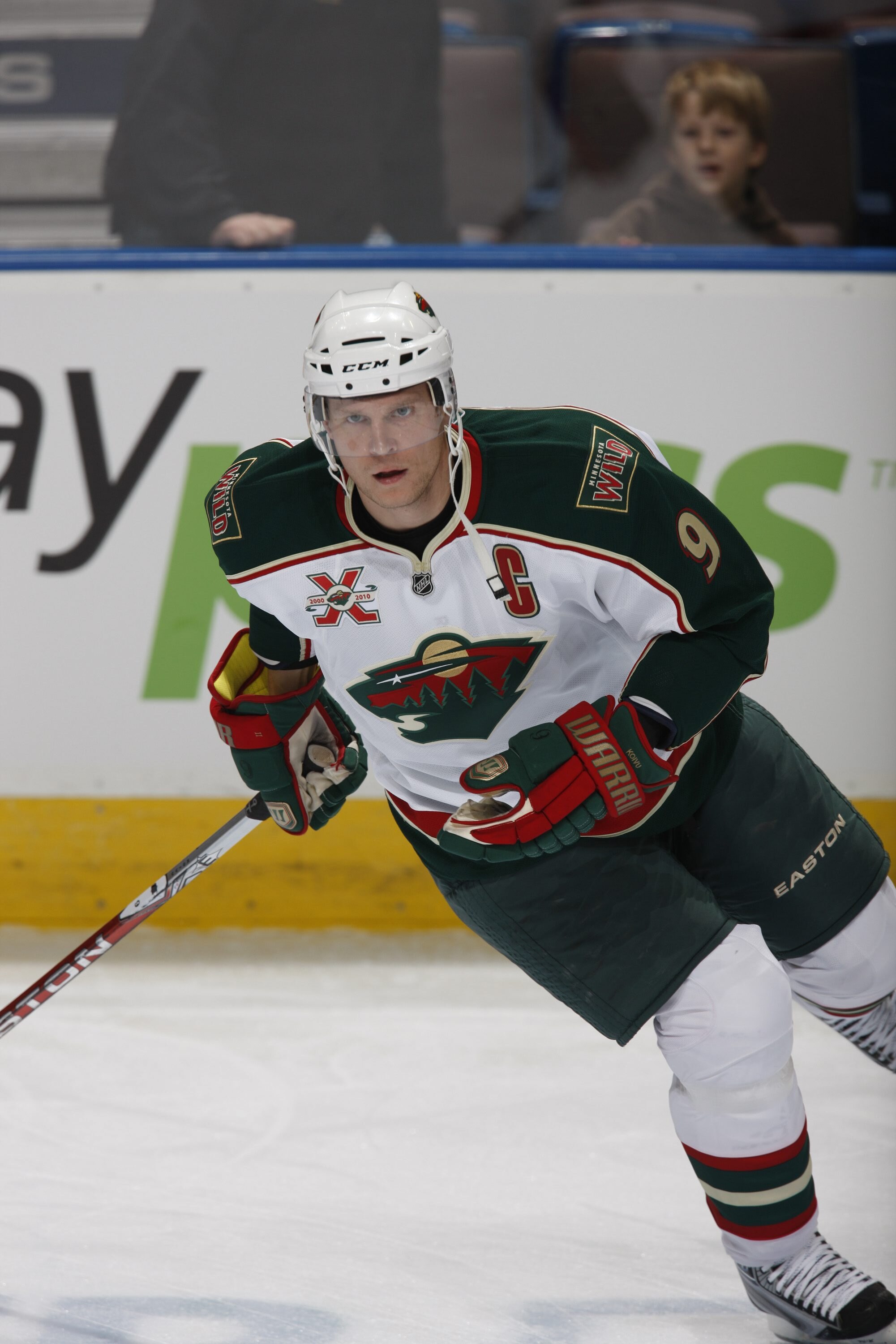 EDMONTON, CANADA - OCTOBER 21: Mikko Koivu #9 of the Minnesota Wild skates against the Edmonton Oilers on October 21, 2010 at Rexall Place in Edmonton, Alberta, Canada. (Photo by Dale MacMillan/Getty Images)
