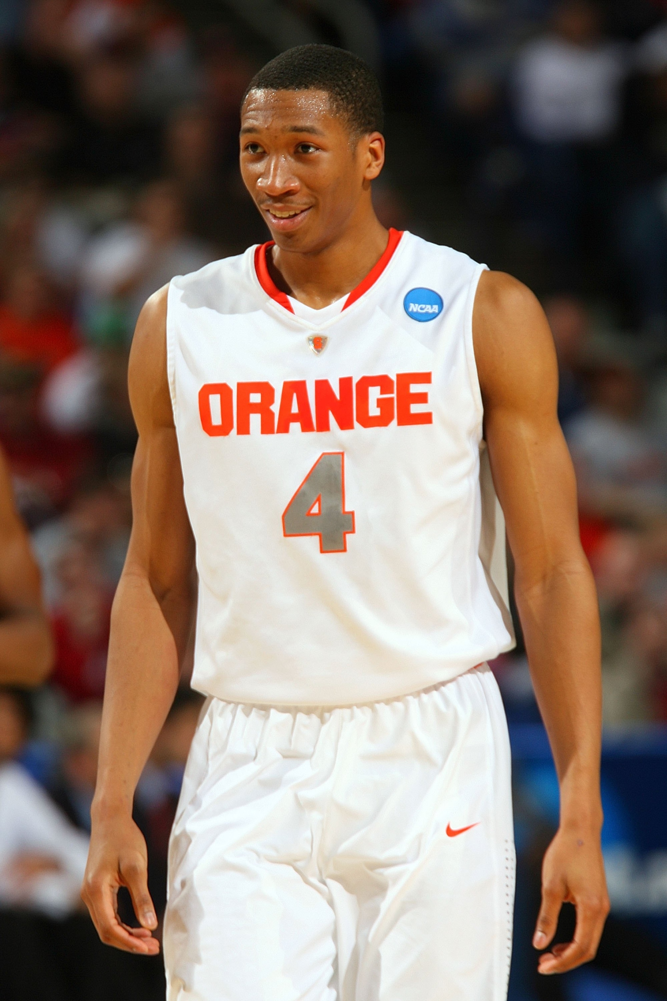 BUFFALO, NY - MARCH 19:  Wes Johnson #4 of the Syracuse Orange against the Vermont Catamounts during the first round of the 2010 NCAA men's basketball tournament at HSBC Arena on March 19, 2010 in Buffalo, New York.  (Photo by Rick Stewart/Getty Images)