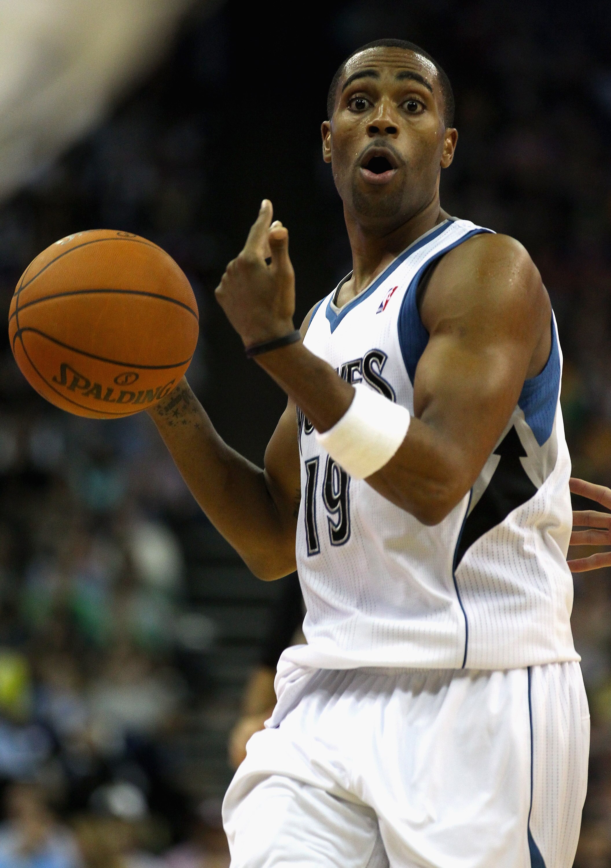 LONDON, ENGLAND - OCTOBER 04:  Wayne Ellington of the Minnesota Timberwolves in action during the NBA Europe Live match between the Los Angeles Lakers and the Minnesota Timberwolves at the O2 arena on October 4, 2010 in London, England.  (Photo by Clive R