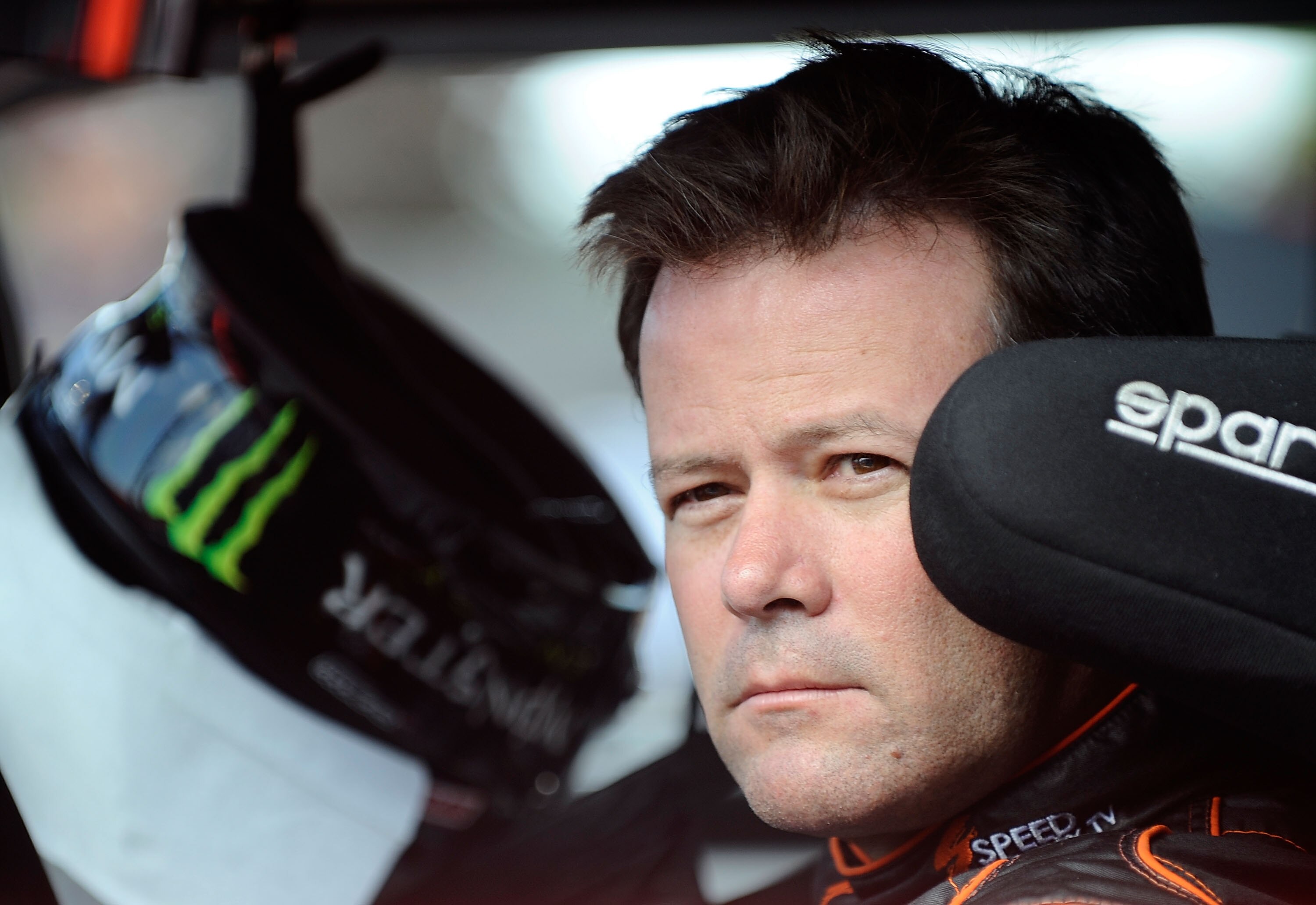 WATKINS GLEN, NY - AUGUST 06:  Robby Gordon, driver of the #7 SpeedFactory.TV Toyota, during practice for the NASCAR Heluva Good! Sour Cream Dips at The Glen on August 6, 2010 in Watkins Glen, New York.  (Photo by Jeff Zelevansky/Getty Images for NASCAR)