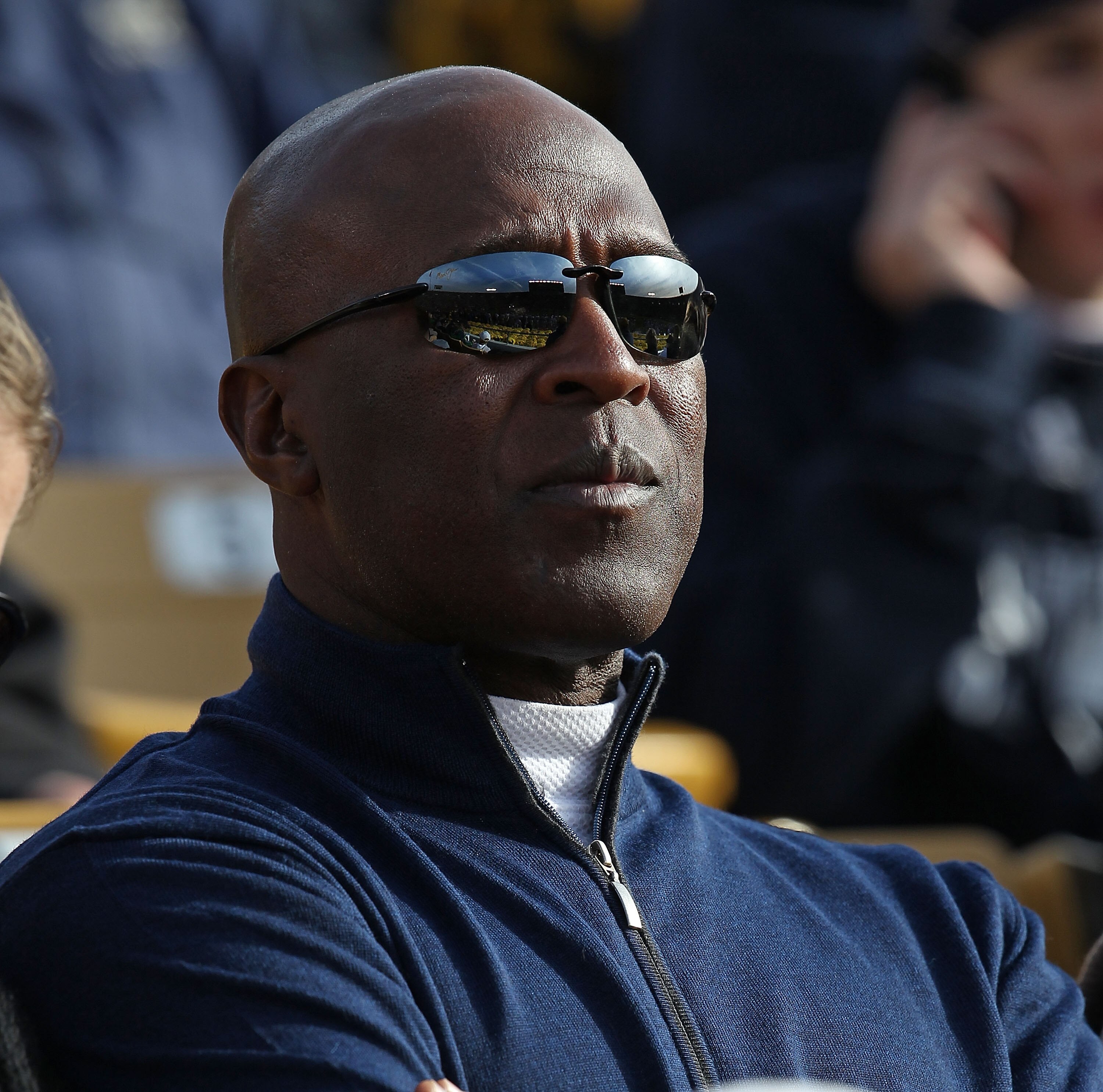 SOUTH BEND, IN - OCTOBER 30: Head coach Lovie Smith of the Chicago Bears takes in a game between  the Notre Dame Fighting Irish and the Tulsa Golden Hurricane at Notre Dame Stadium on October 30, 2010 in South Bend, Indiana. (Photo by Jonathan Daniel/Gett