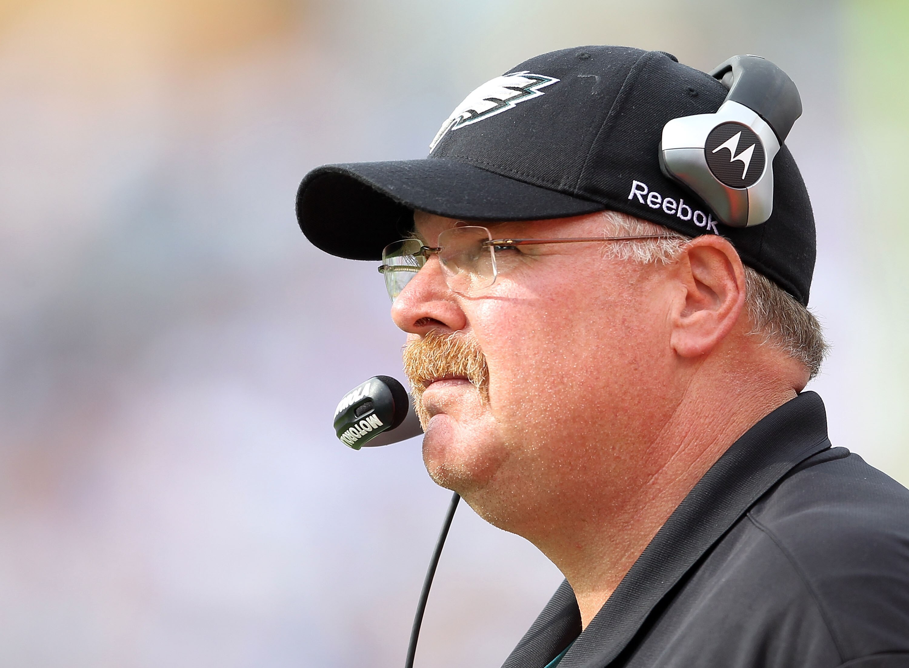 NASHVILLE, TN - OCTOBER 24:  Andy Reid the Head Coach of the Philadelphia Eagles is pictured during the NFL game against the Tennessee Titans at LP Field on October 24, 2010 in Nashville, Tennessee.  (Photo by Andy Lyons/Getty Images)
