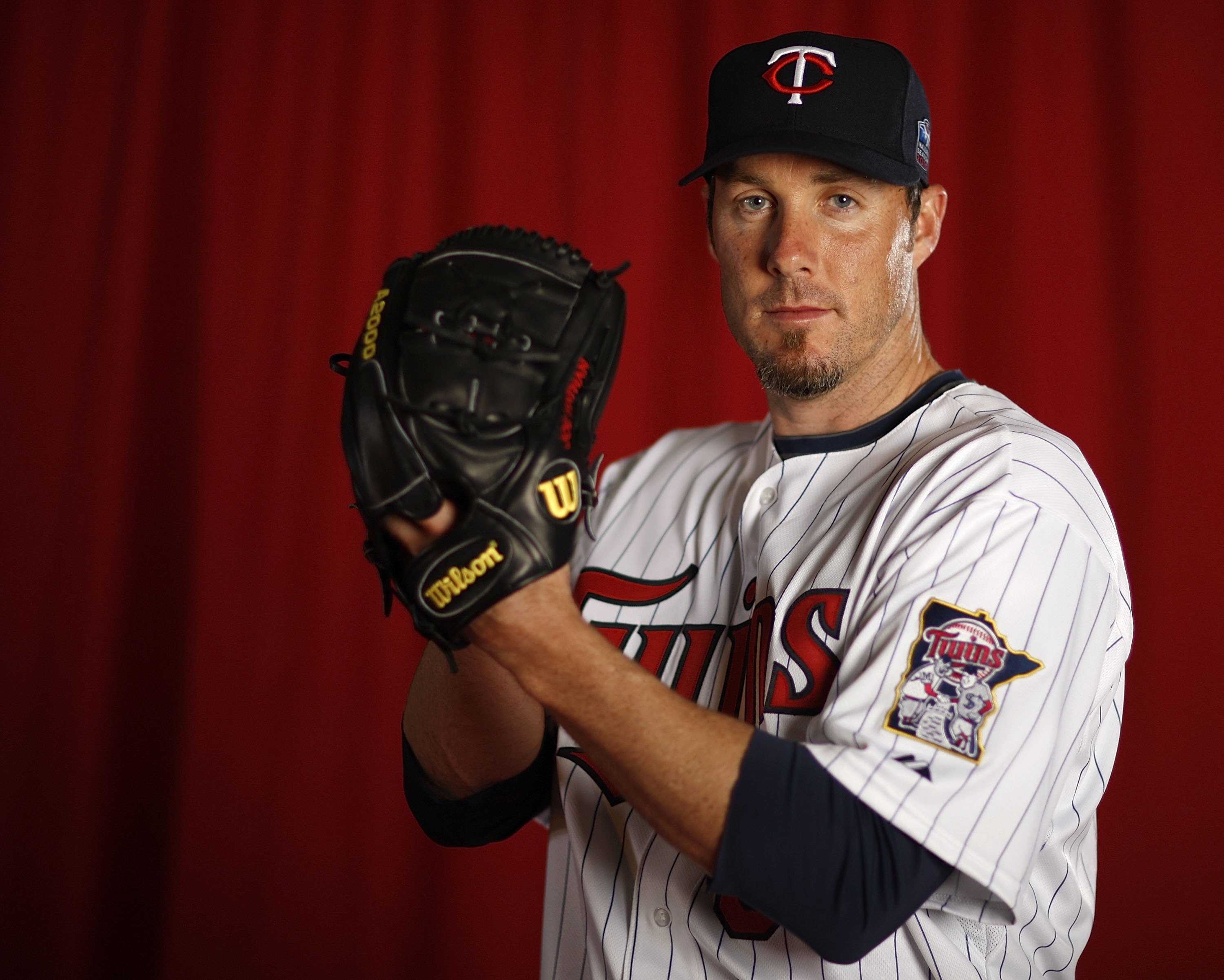 FT. MYERS, FL - MARCH 01:  Joe Nathan #36 of the Minnesota Twins poses during photo day at Hammond Stadium on March 1, 2010 in Ft. Myers, Florida.  (Photo by Gregory Shamus/Getty Images)