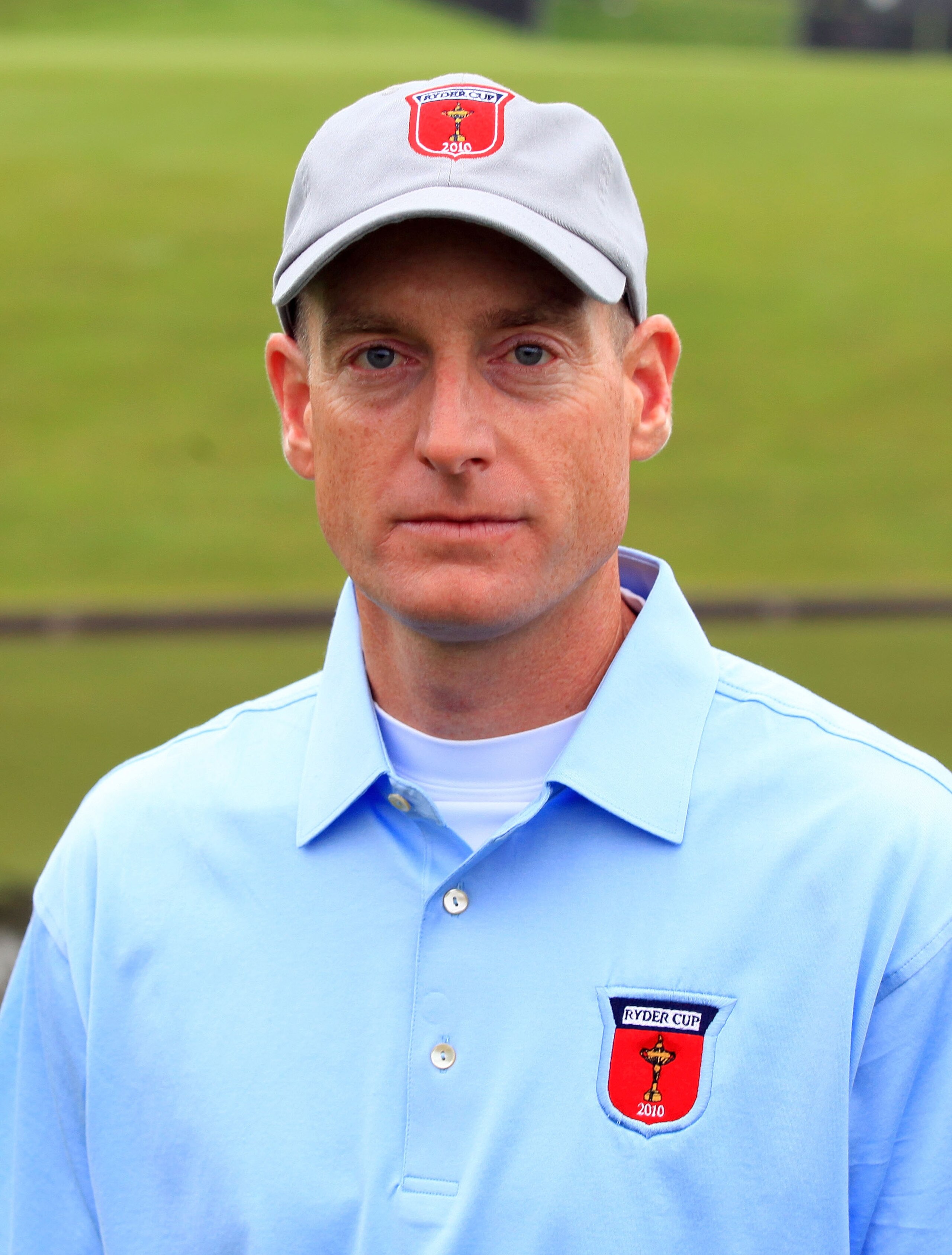 NEWPORT, WALES - SEPTEMBER 28:  Jim Furyk of the USA poses for a portrait during the USA Team Photocall prior to the 2010 Ryder Cup at the Celtic Manor Resort on September 28, 2010 in Newport, Wales.  (Photo by David Cannon/Getty Images)
