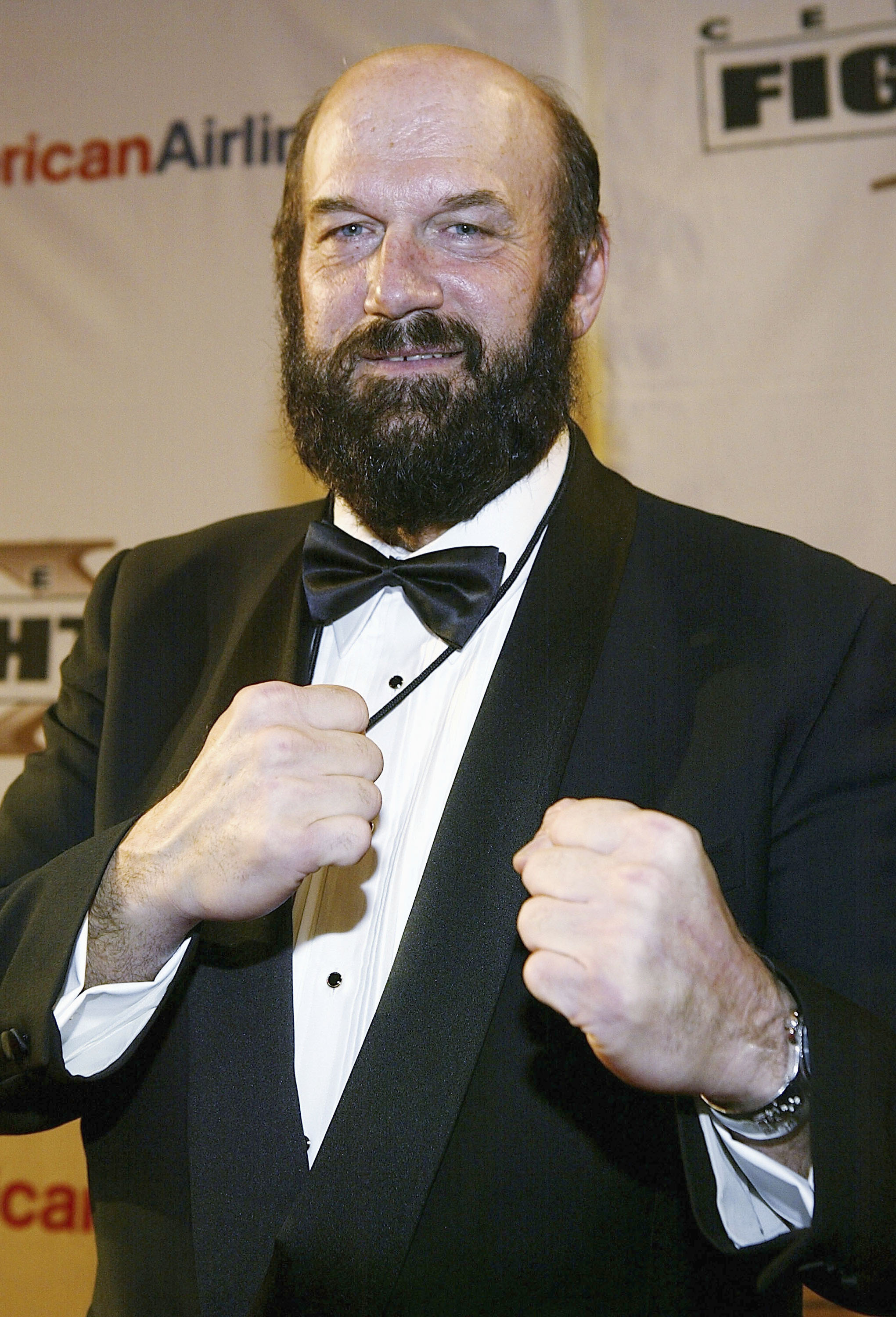 PHOENIX, AZ - MARCH 27: Former Governor of Minnesota Jesse Ventura arrives at 'Celebrity Fight Night X', a charity event to raise money for the Muhammad Ali Parkinson Research Center at Barrow Neurological Institute March 27, 2004, in Pheonix, Arizona. Th