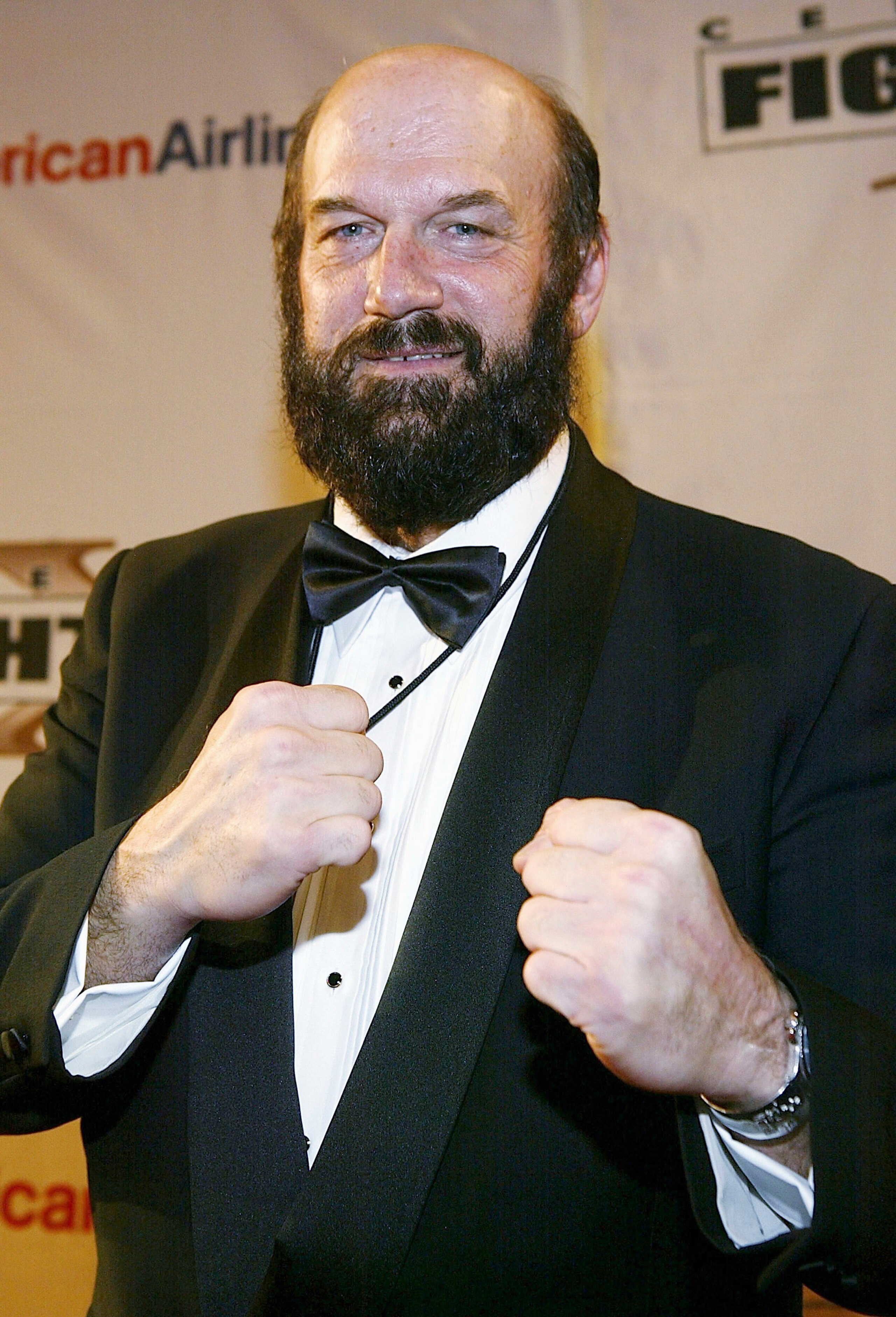 PHOENIX, AZ - MARCH 27: Former Governor of Minnesota Jesse Ventura arrives at 'Celebrity Fight Night X', a charity event to raise money for the Muhammad Ali Parkinson Research Center at Barrow Neurological Institute March 27, 2004, in Pheonix, Arizona. Th