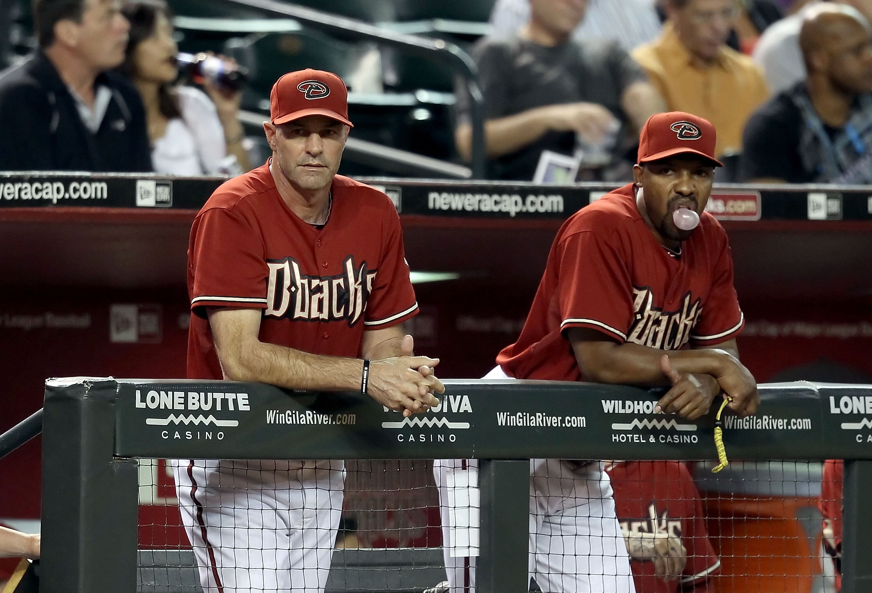 PHOENIX - SEPTEMBER 22:  Manager Kirk Gibson of the Arizona Diamondbacks during the Major League Baseball game against the Colorado Rockies at Chase Field on September 22, 2010 in Phoenix, Arizona.  (Photo by Christian Petersen/Getty Images)