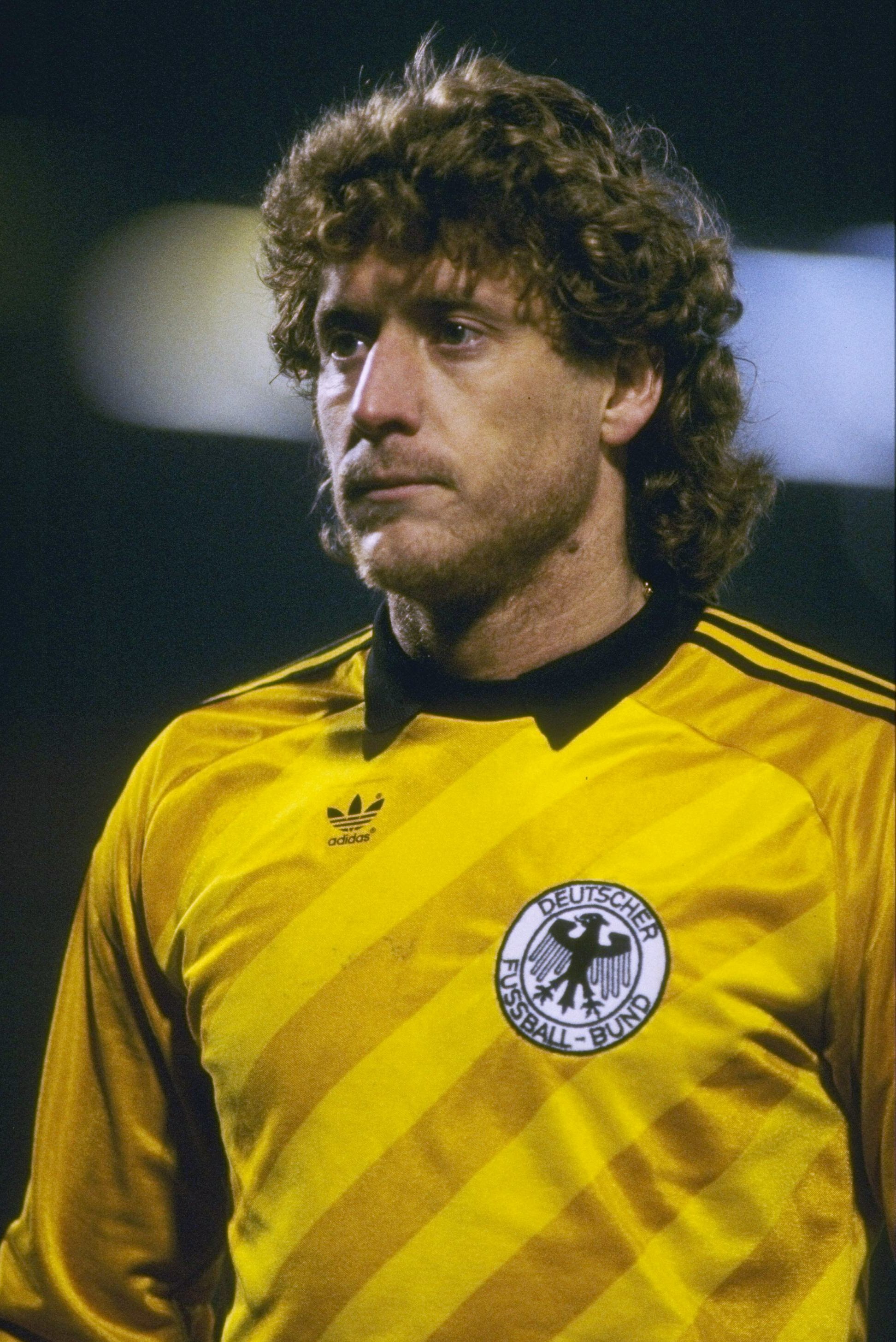 Undated:  Harald Schumacher of West Germany in action during the internationla match against Belgium in Brussells, Belgium. Mandatory Credit: David Cannon/Allsport