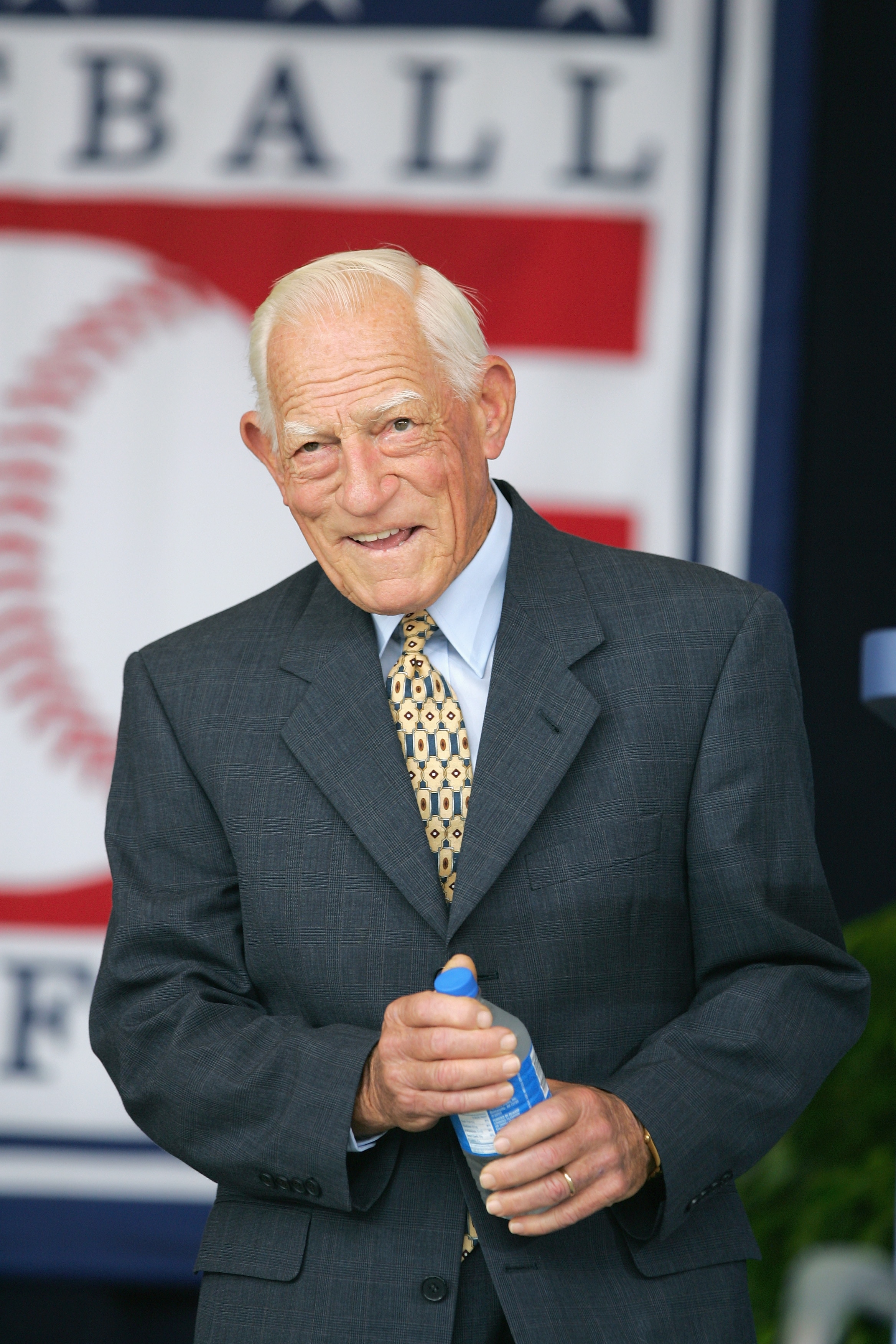 COOPERSTOWN, NY - JULY 31: Hall of Famer Sparky Anderson attends the Baseball Hall of Fame Induction ceremony on July 31, 2005 at the Clark Sports Complex in Cooperstown, New York.  (Photo by Ezra Shaw/Getty Images)