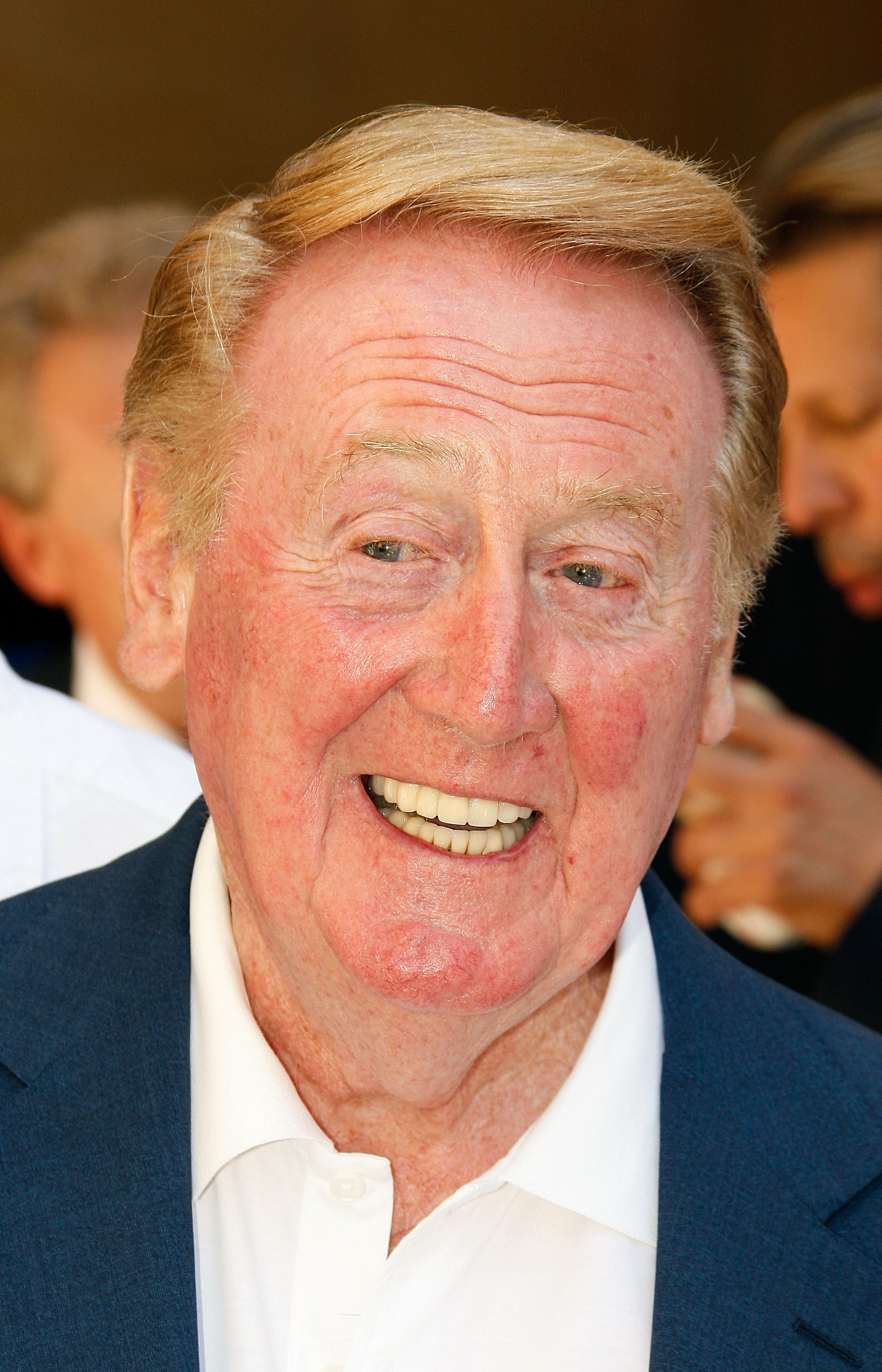 HOLLYWOOD - JUNE 20:  Dodgers radio announcer Vin Scully attends a special star ceremony honoring the Los Angeles Dodgers with an Award of Excellence on the Hollywood Walk of Fame on June 20, 2008 in Hollywood, California.  (Photo by Vince Bucci/Getty Ima