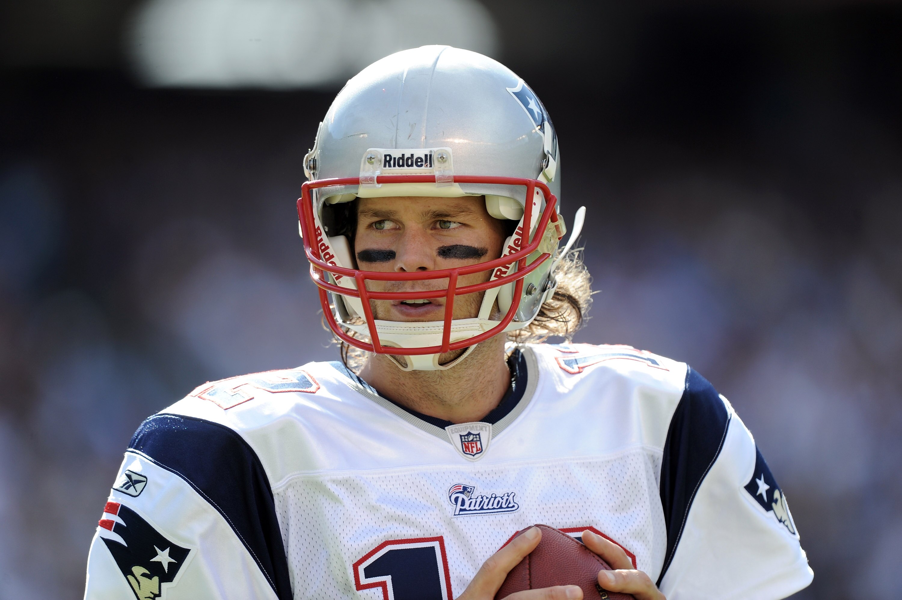 SAN DIEGO - OCTOBER 24:  Portrait of Tom Brady #12 of the New England Patriots during the game against the San Diego Chargers at Qualcomm Stadium on October 24, 2010 in San Diego, California.  (Photo by Harry How/Getty Images)