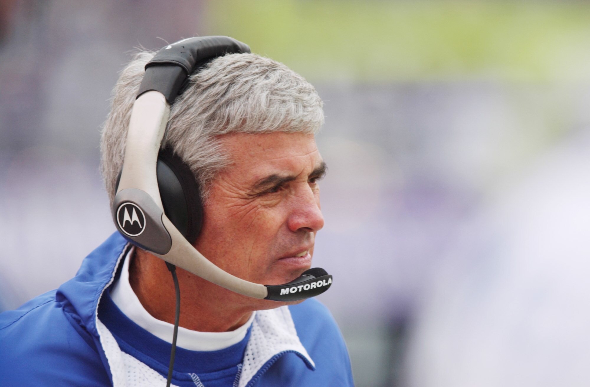 02 Dec 2001 : Head coach Jim Mora of the Indianapolis Colts during the game against the Baltimore Ravens at PSINet Stadium in Baltimore, Maryland. The Ravens defeated the Colts 39-27. DIGITAL IMAGE. Mandatory Credit: Doug Pensinger/Allsport
