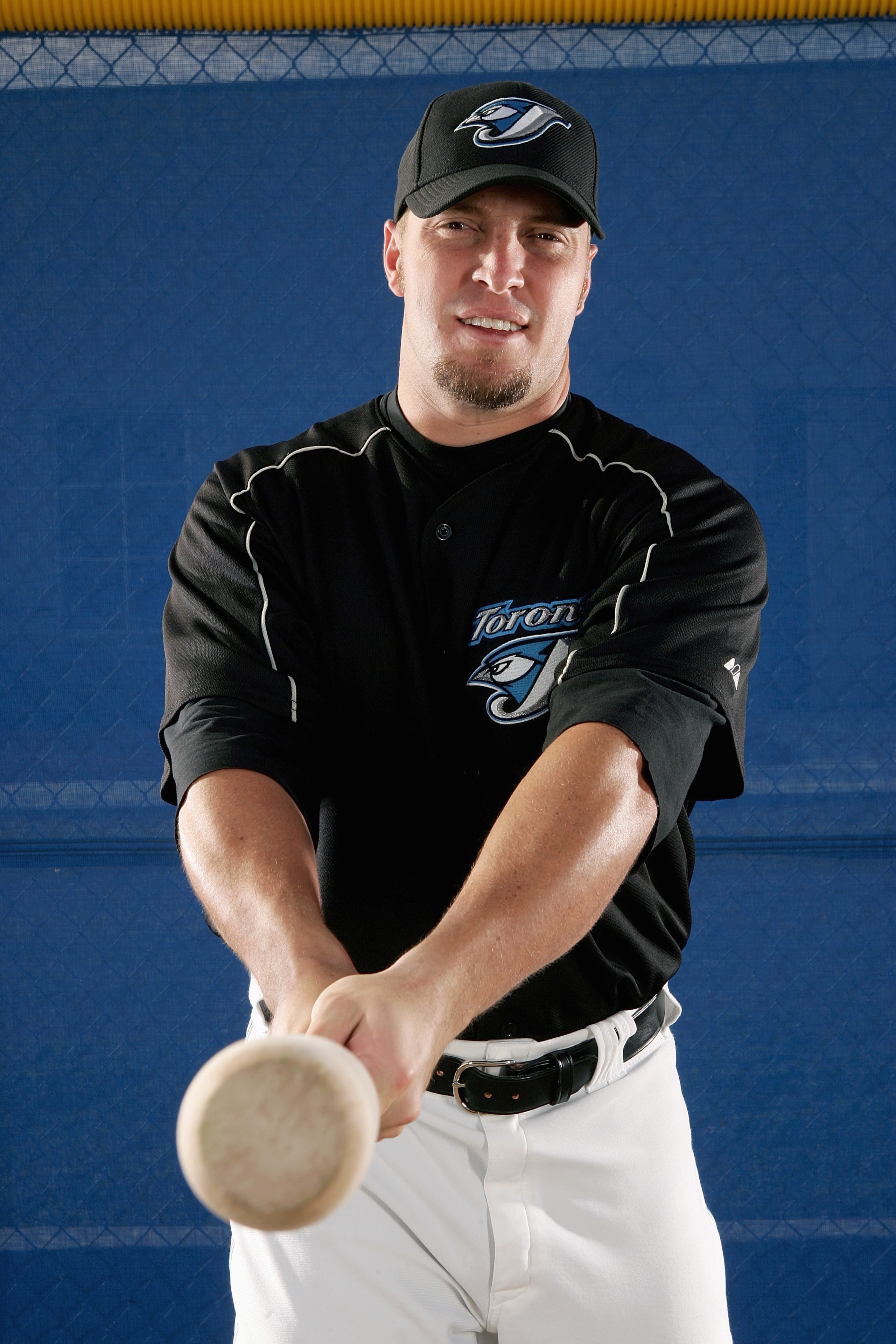 DUNEDIN, FL - FEBRUARY 25:  Eric Hinske of the Blue Jays poses for a portrait during the Toronto Blue Jays Photo Day at the Bobby Mattick Training Center on February 25, 2006 in Dunedin, Florida. (Photo by Nick Laham/Getty Images)